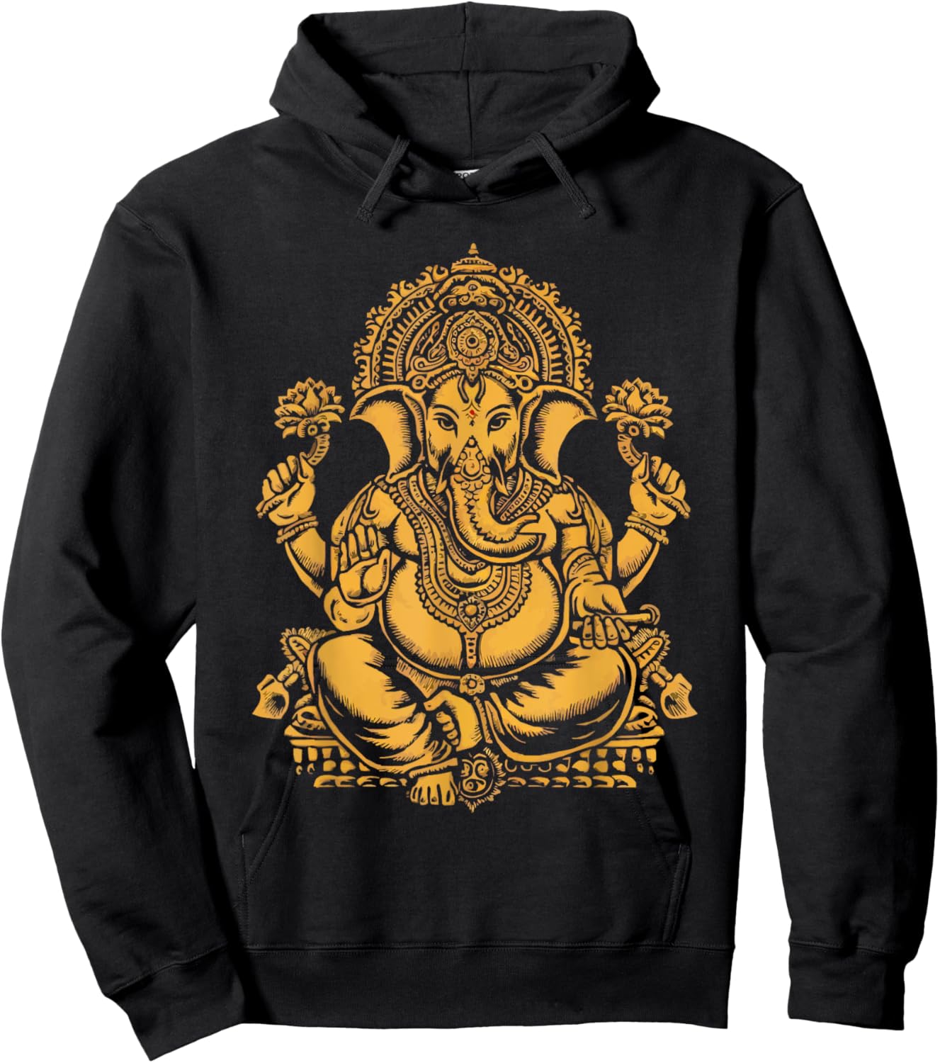 Ganesh Chaturthi Hindu Festival Elephant Lord Ganesha Hoodie - Hoodie | Black