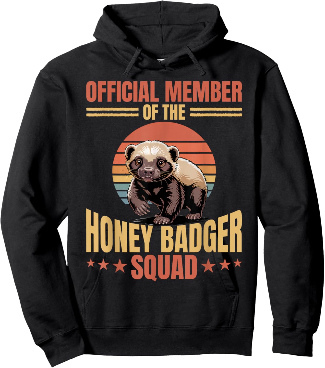 Funny Honey Badger Hoodie - Hoodie | Black
