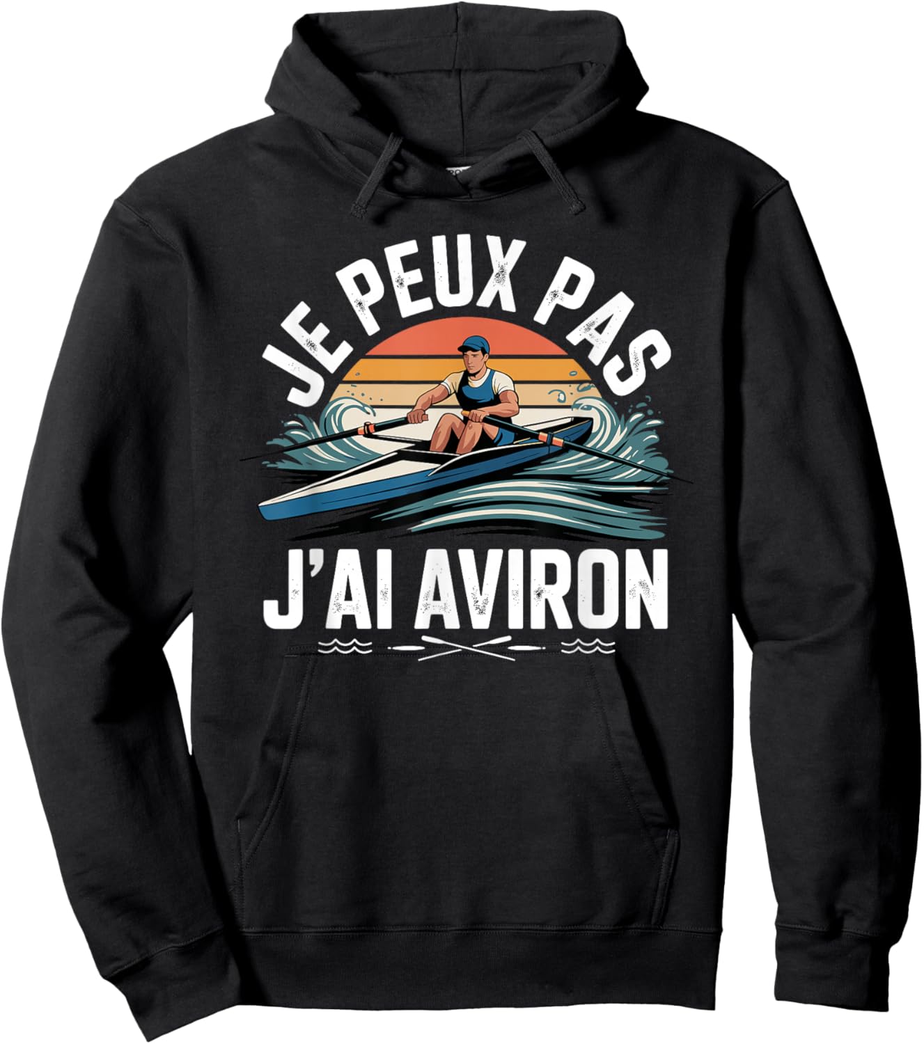 Je Peux Pas J'Ai Rowing Competition Hoodie - Hoodie | Black