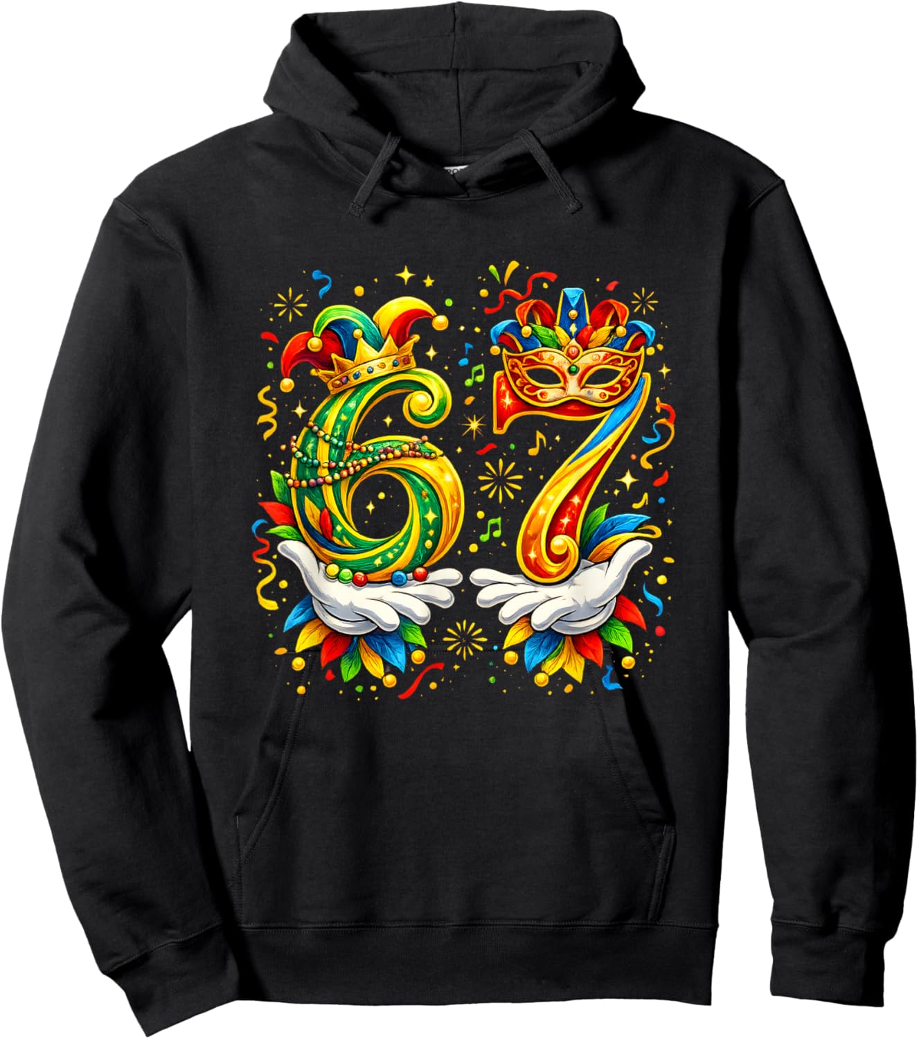 67 Meme Fancy Dress Design | Carnival Carnival Jecken Humour Hoodie - Hoodie | Black