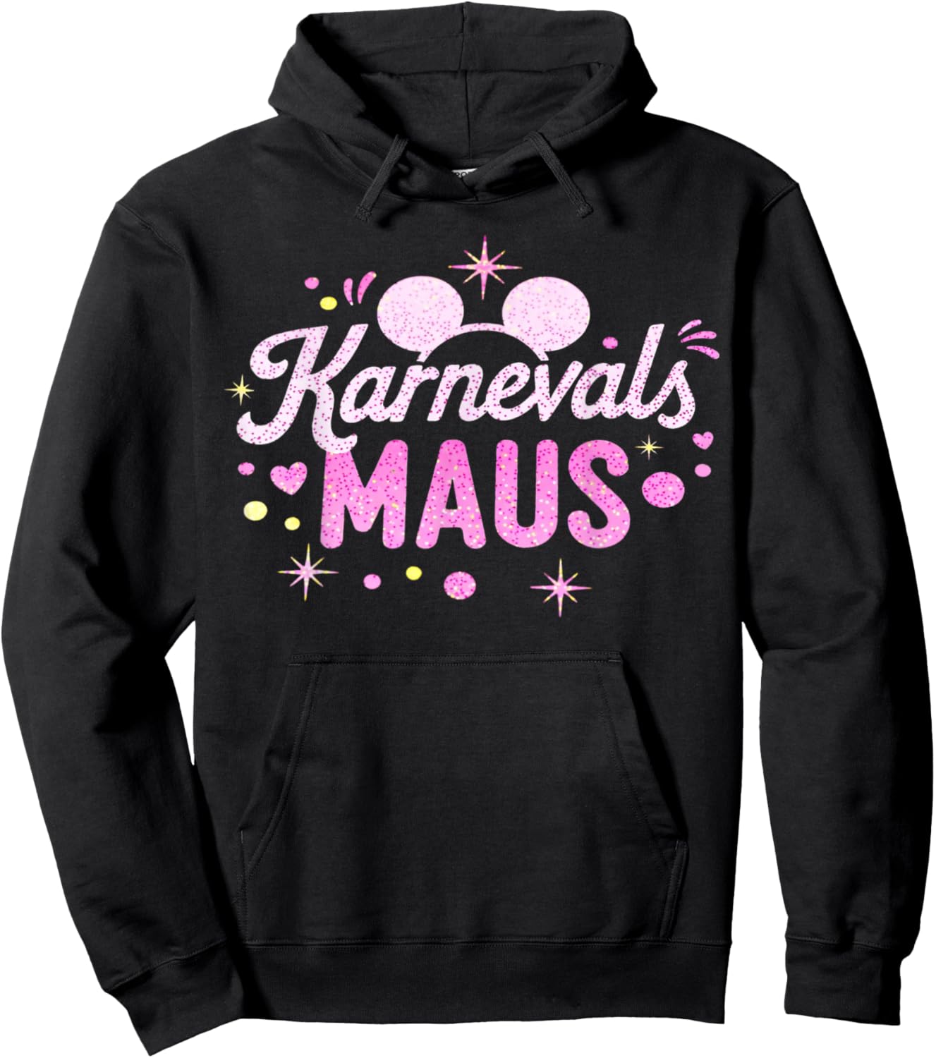 Carnival Mouse Outfit Cute Fancy Dress Motif Party Hoodie - Hoodie | Black