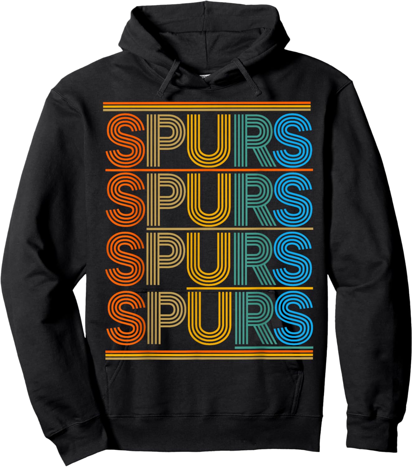 Vintage Spurs Retro Classic Gifts Women Kids Hoodie - Hoodie | Black