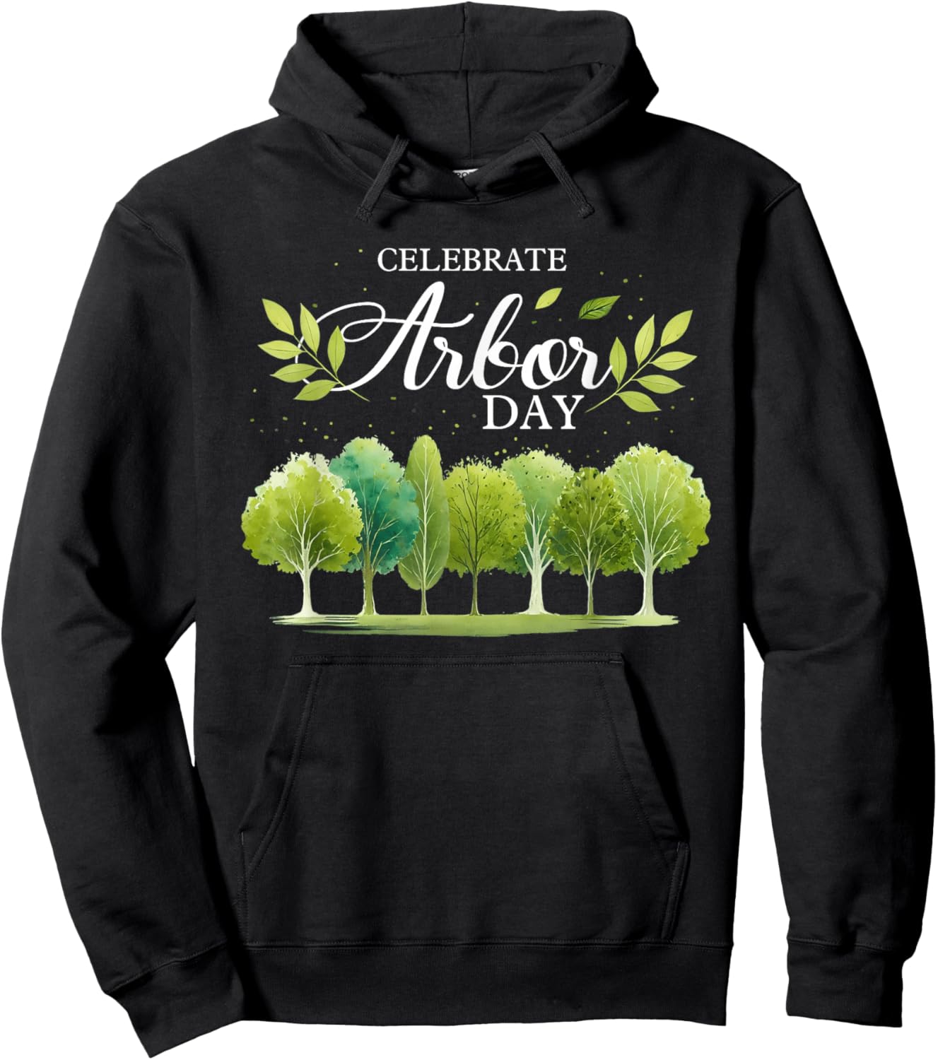 Celebrate Arbor Day Plant More Trees Earth Day Tree Hugger Hoodie - Hoodie | Black