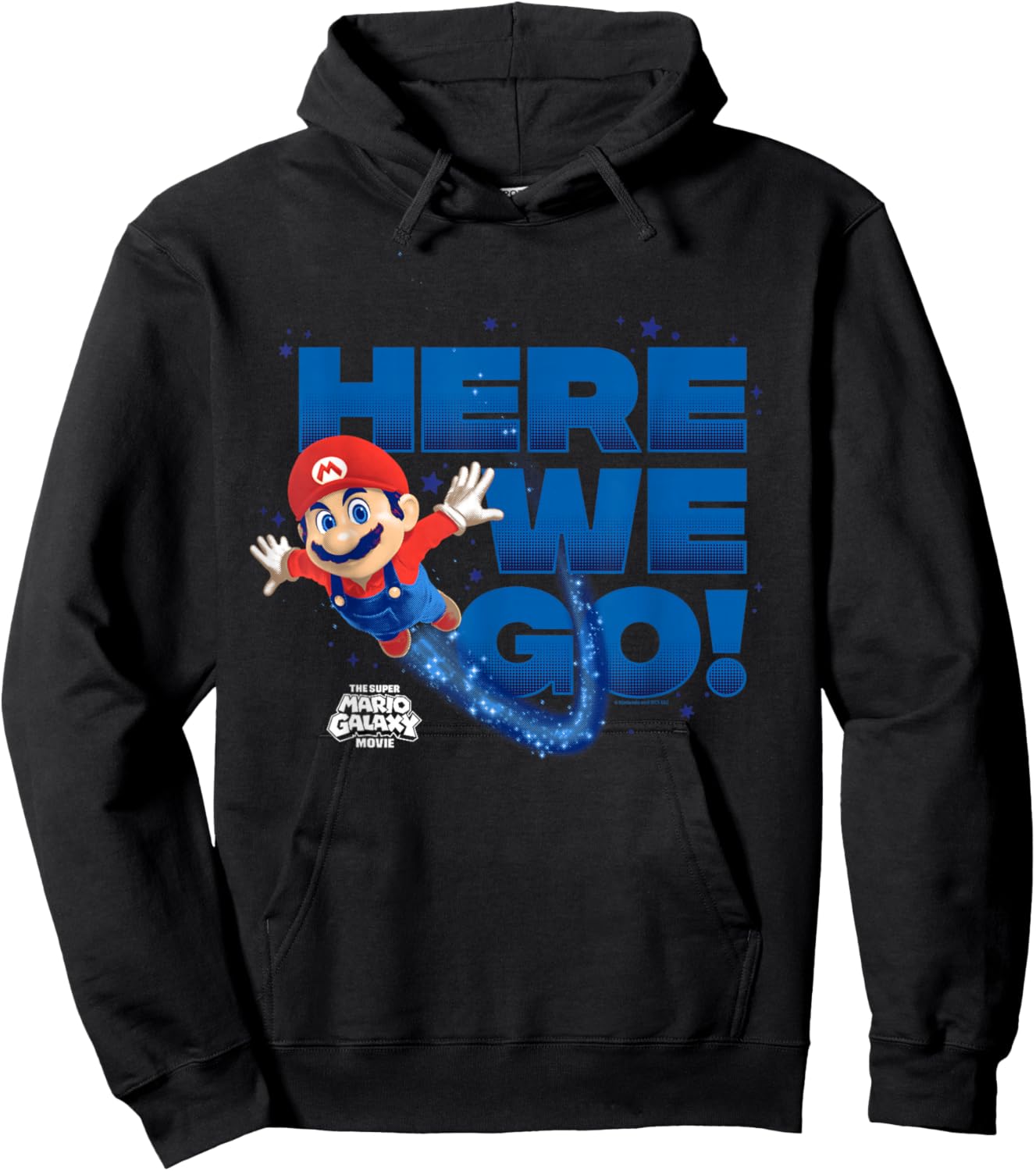 The Super Mario Galaxy Movie Mario Here We Go! Hoodie - Hoodie | Black