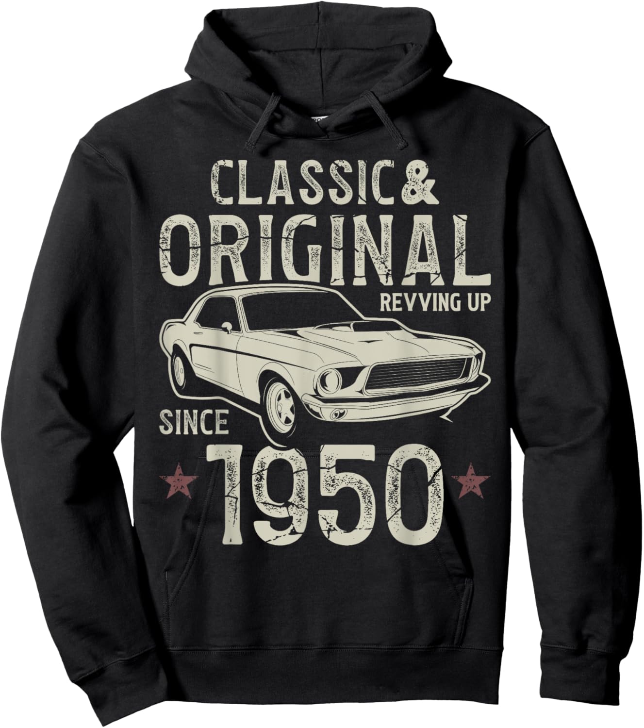 75th Birthday 1950 Classic Car Hoodie - Hoodie | Black