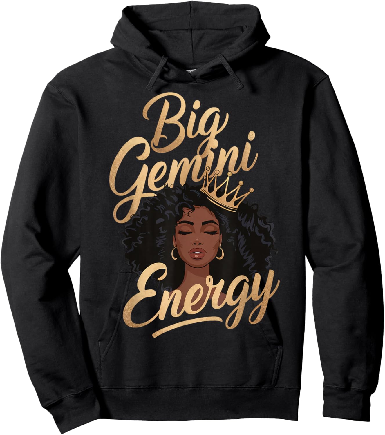 Big Gemini Energy Hoodie - Hoodie | Black
