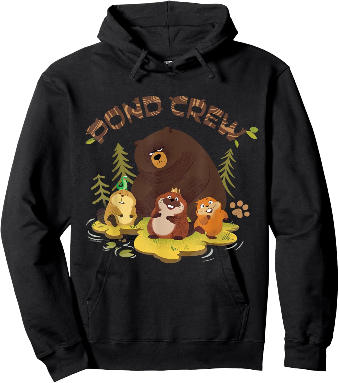 Disney and Pixar's Hoppers Pond Crew Beaver Mabel & Friends Hoodie - Hoodie | Black