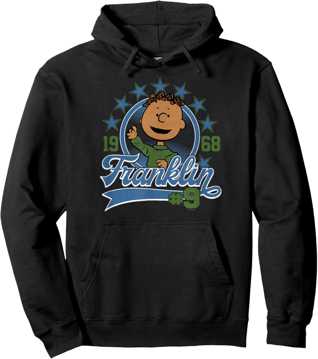 Peanuts - Franklin - Number 9 Hoodie - Hoodie | Black