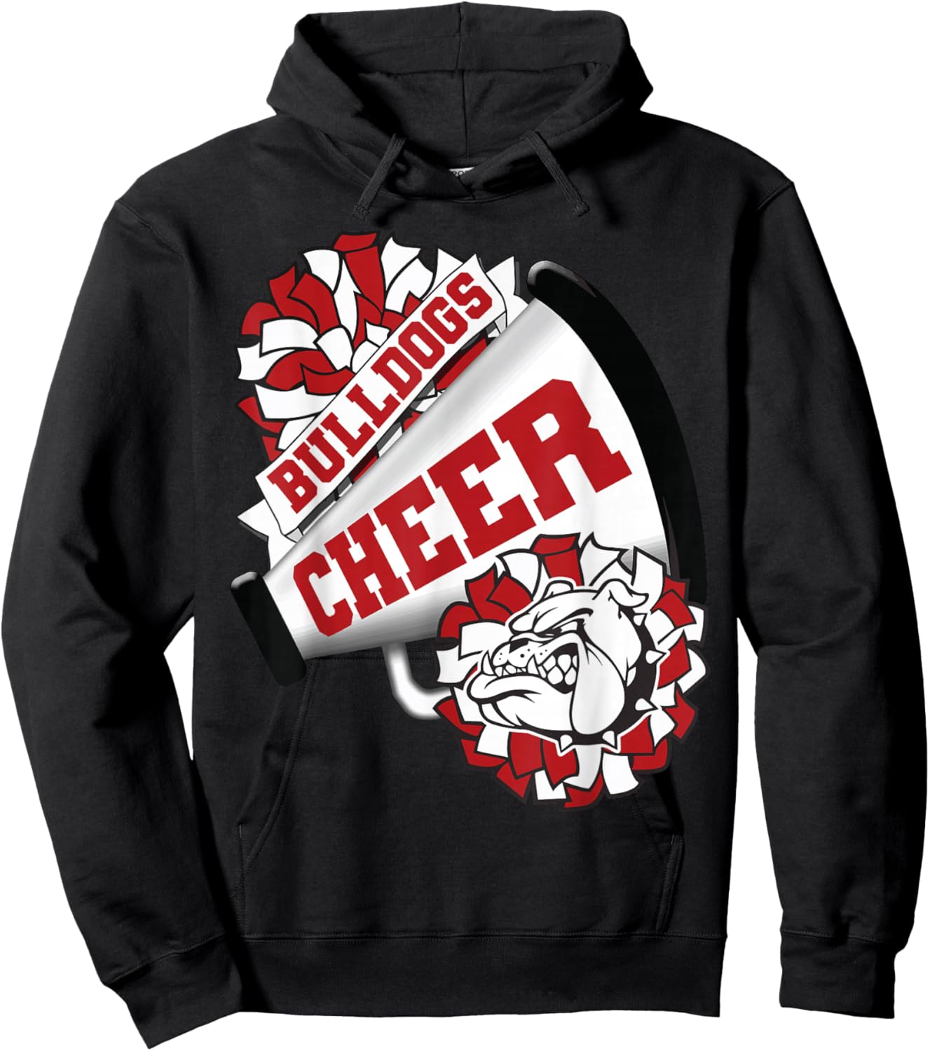 Dog Cheer Back To School Spirit Cheerleading Hoodie - Hoodie | Black