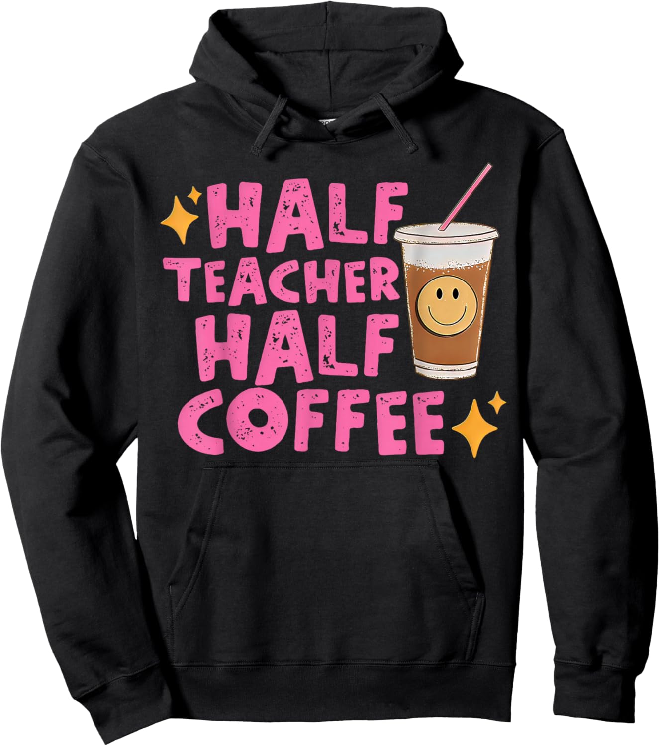 Half Teacher Half Coffee Hoodie - Hoodie | Black