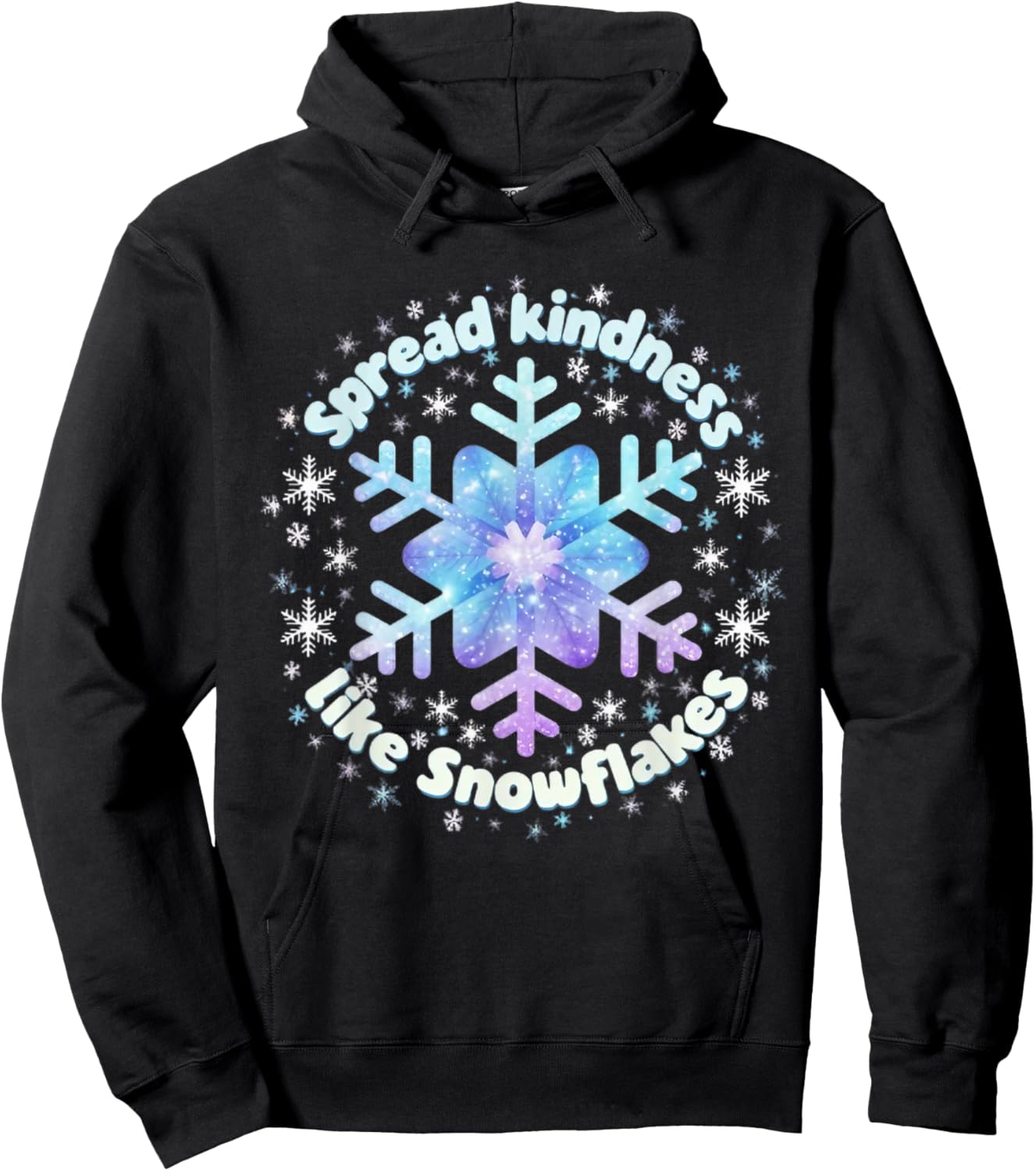 Spread Kindness Like Snowflakes Christmas Teacher Unity Day Hoodie - Hoodie | Black