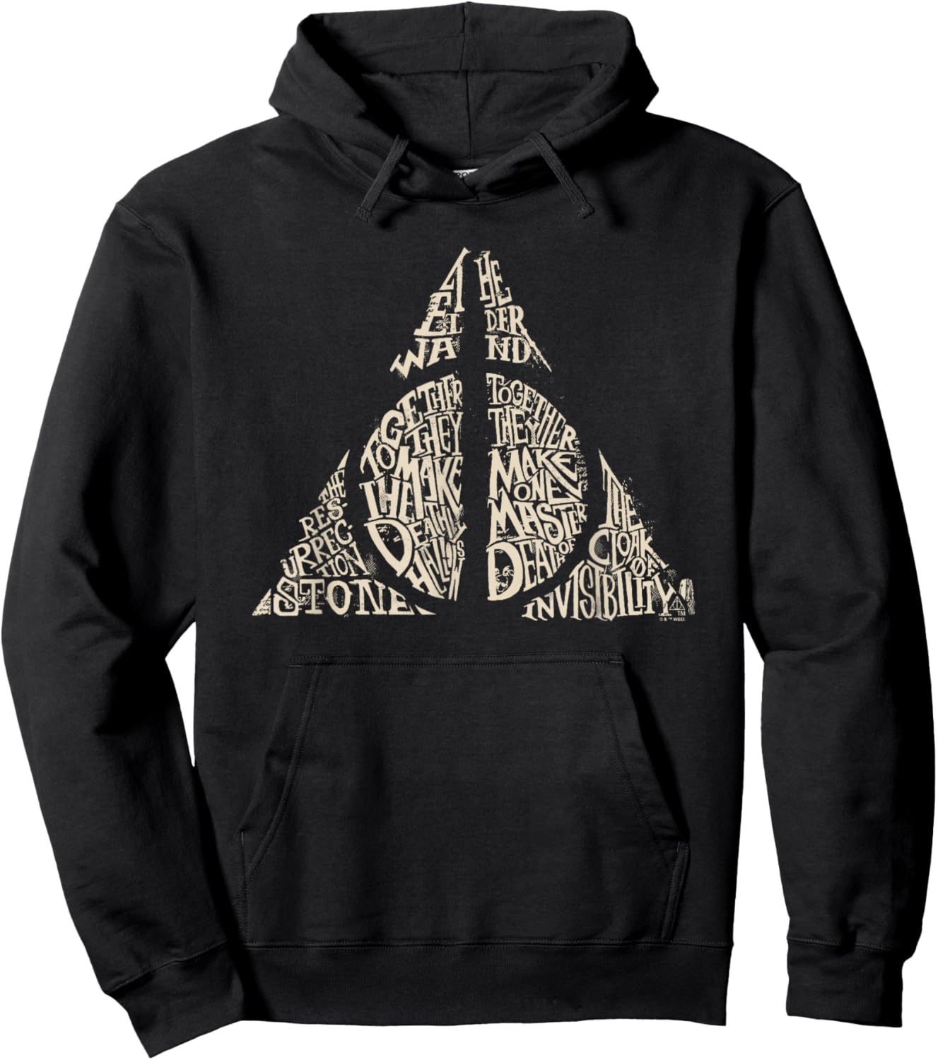 Harry Potter Together Make the Deathly Hallows Hoodie - Hoodie | Black