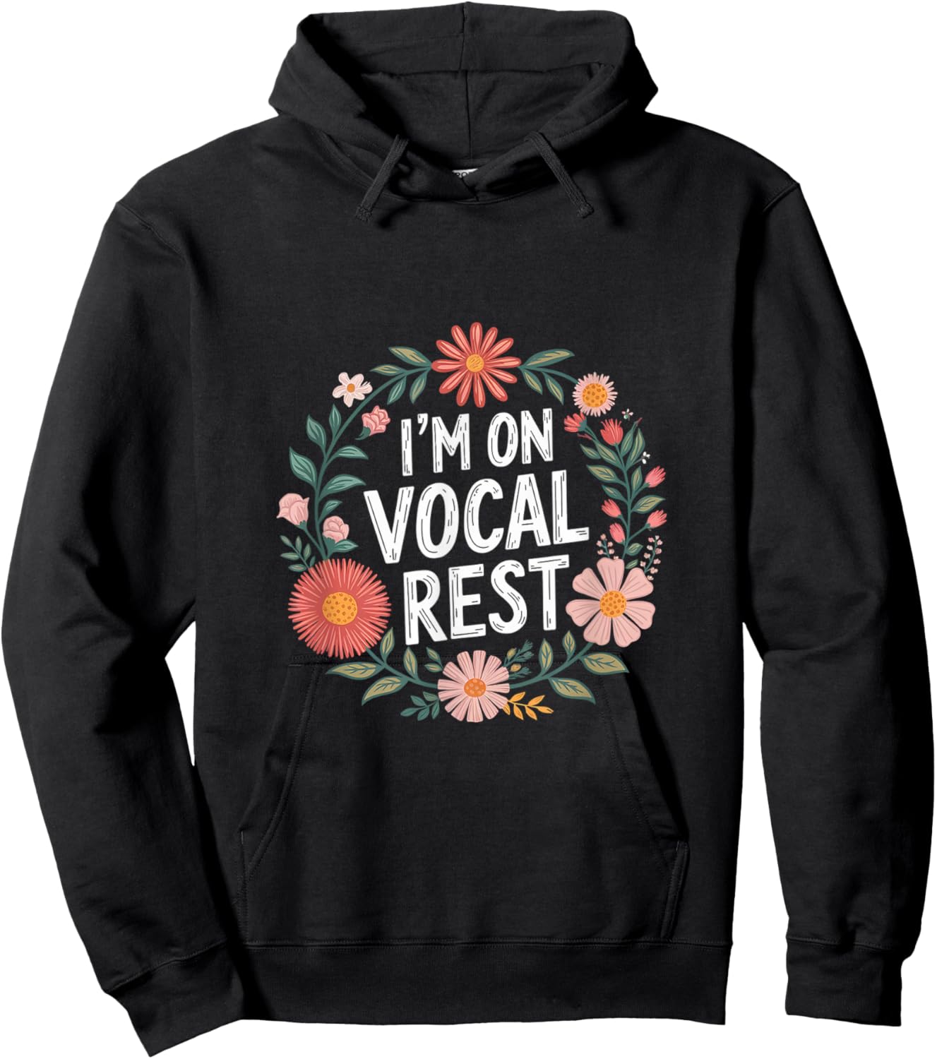 I'm On Vocal Rest Singer Voice Recovery Hoodie - Hoodie | Black