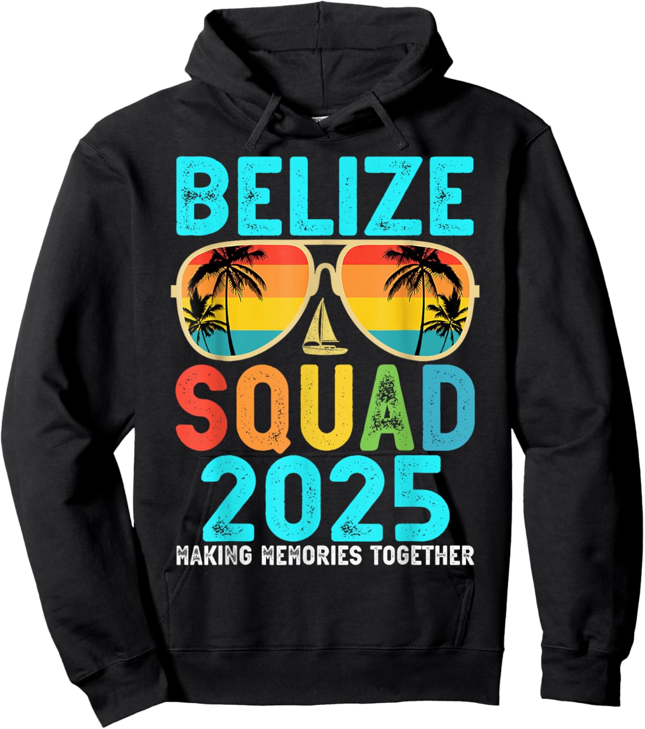Belize Squad 2025 Vacation Friends Family Matching Group Hoodie - Hoodie | Black