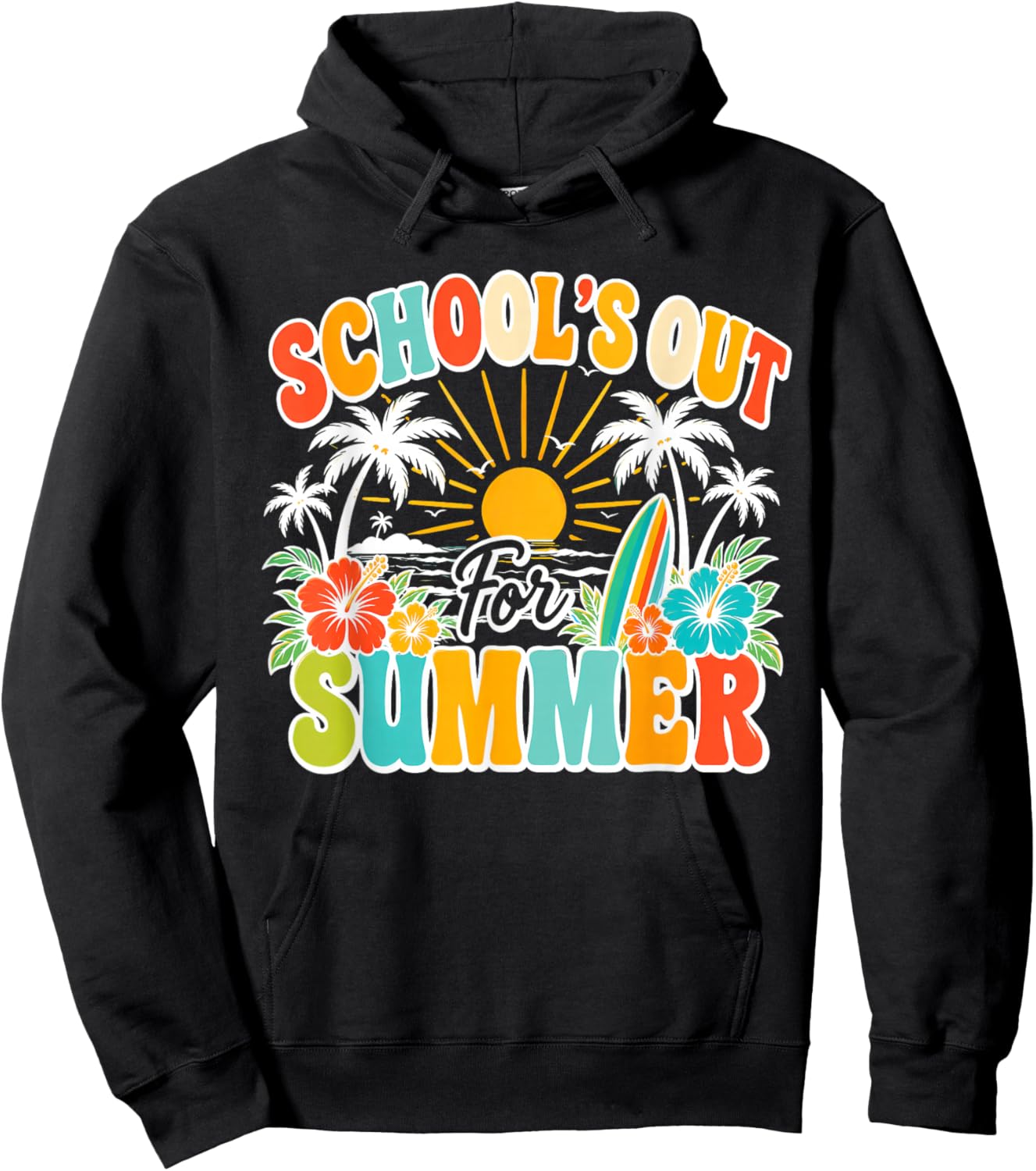 End of School Year Teacher Summer Bruh We Out Teachers Hoodie - Hoodie | Black