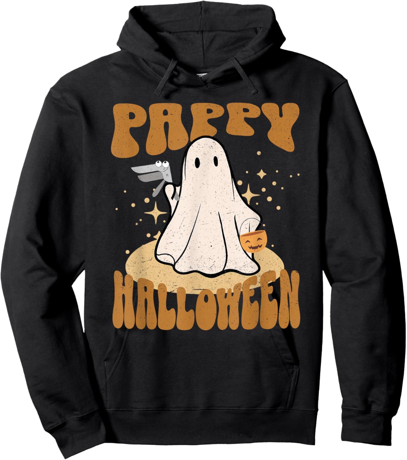 Groovy Funny Boo Ghost Nurses Pappy Halloween OBGYN Speculum Hoodie - Hoodie | Black