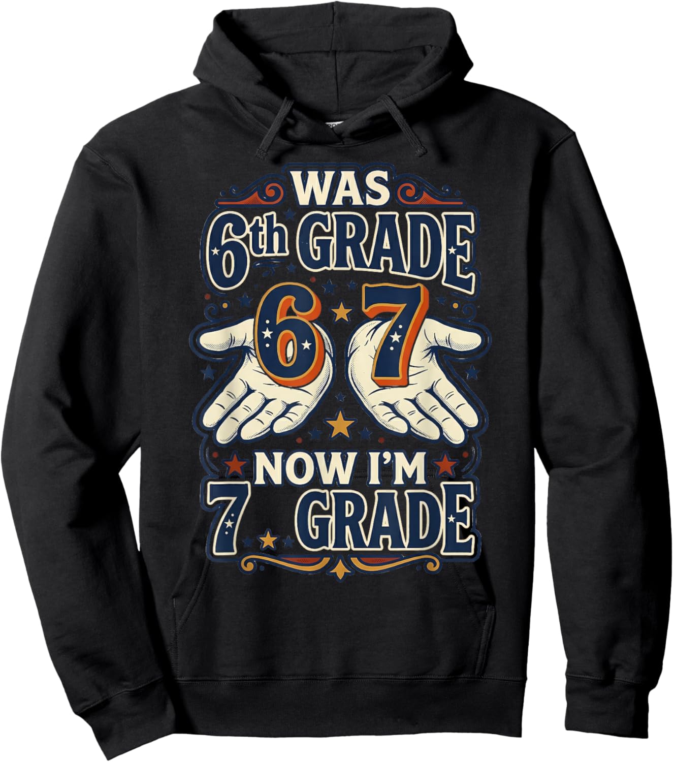 was 6th Grade Now I'm 7th Grade Student Hoodie - Hoodie | Black