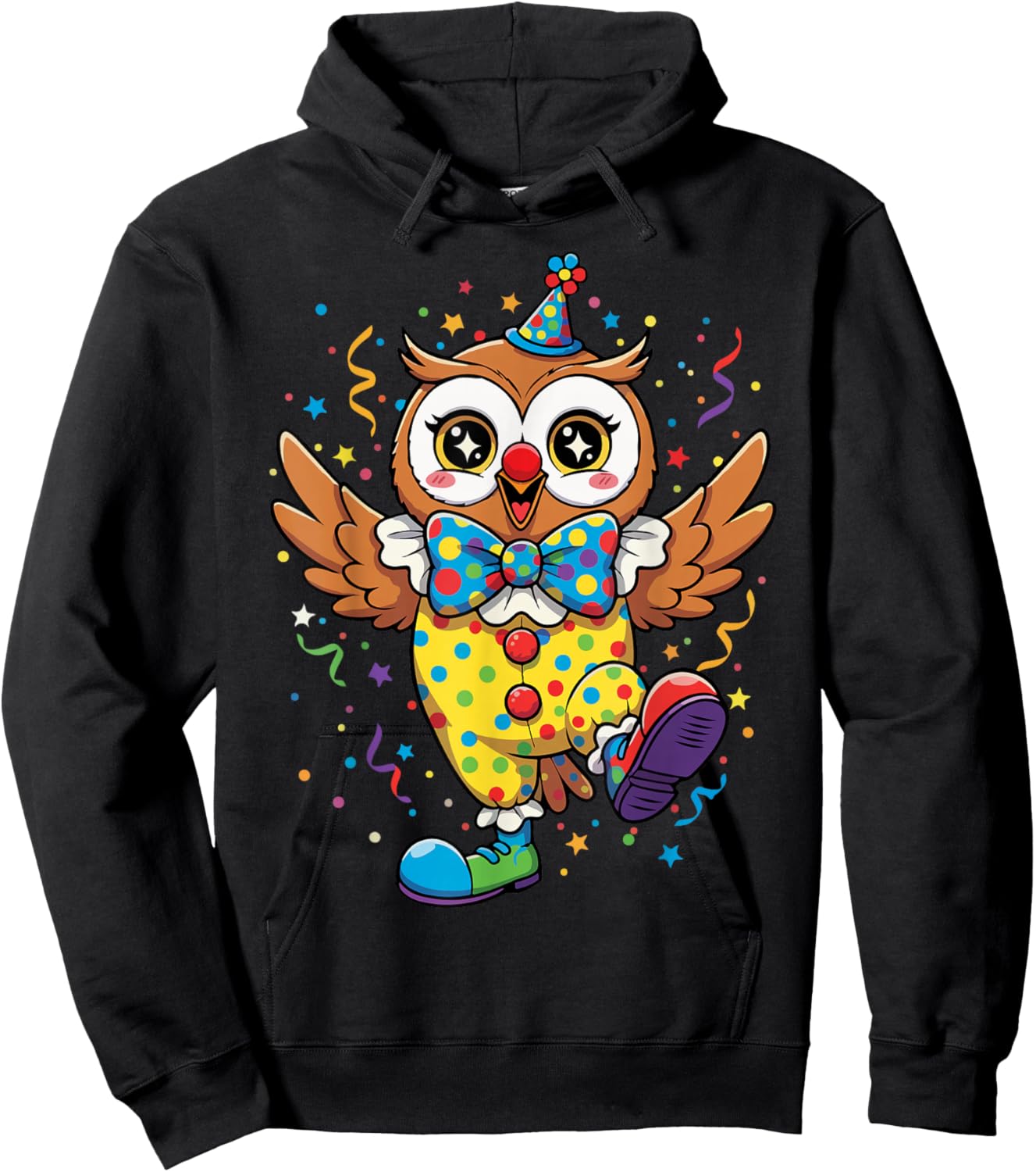 Owl Costume Carnival Costume Fancy Dress Costume Confetti Hoodie - Hoodie | Black