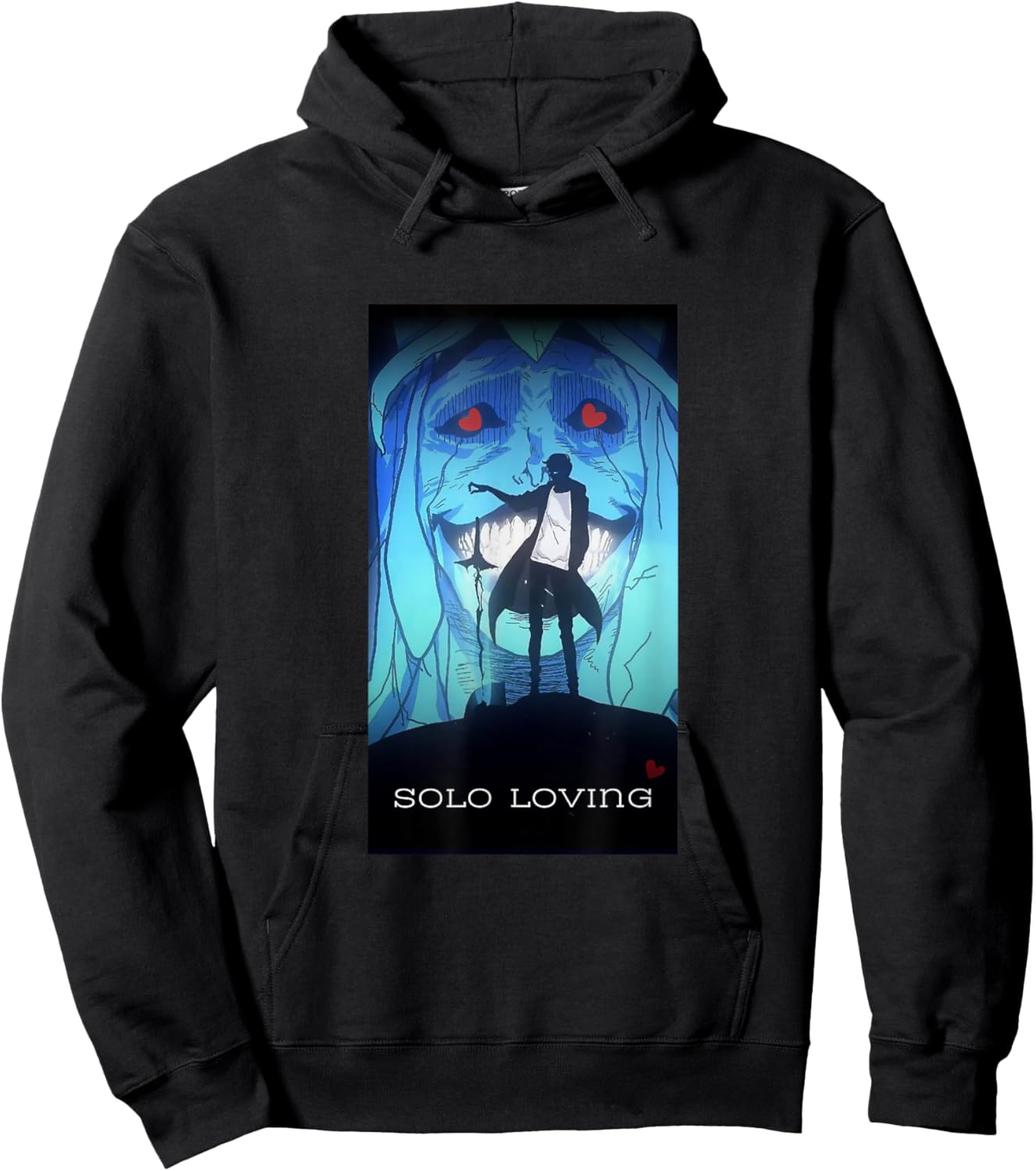 Solo Loving - anime for japanese cartoon lovers lovers , Black, S Hoodie - Hoodie | Black