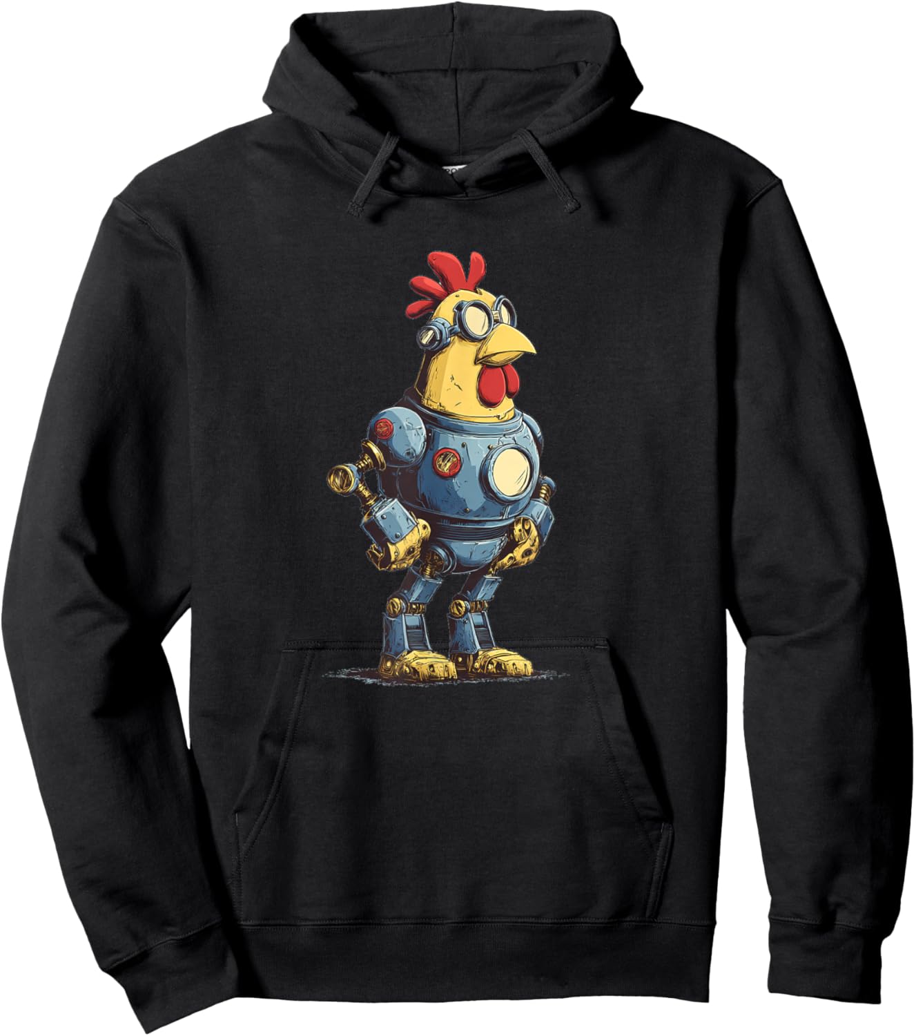 Awesome Chicken Robot for Future Animals Lovers Hoodie - Hoodie | Black