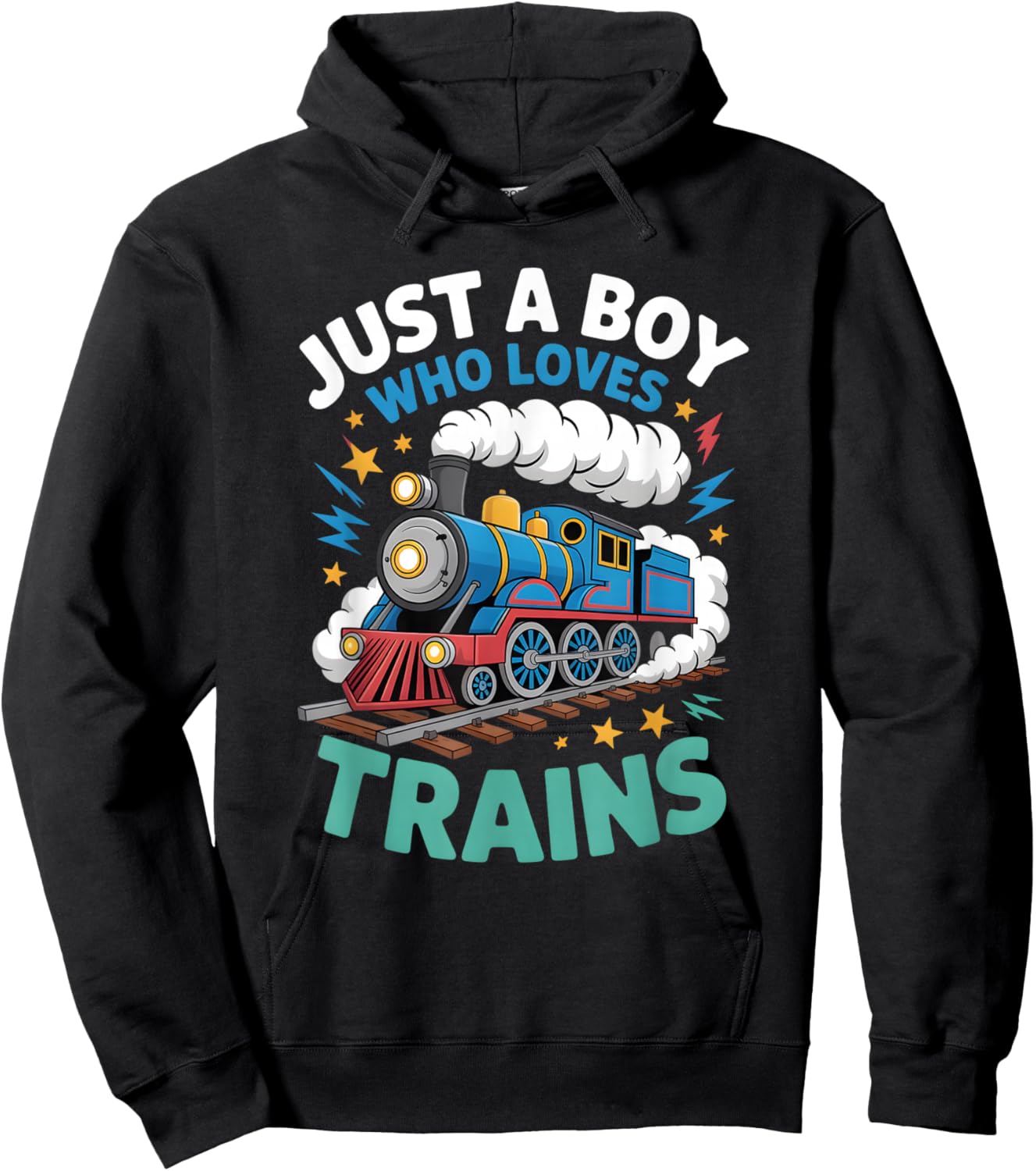 Boys Train Hoodie - Hoodie | Black