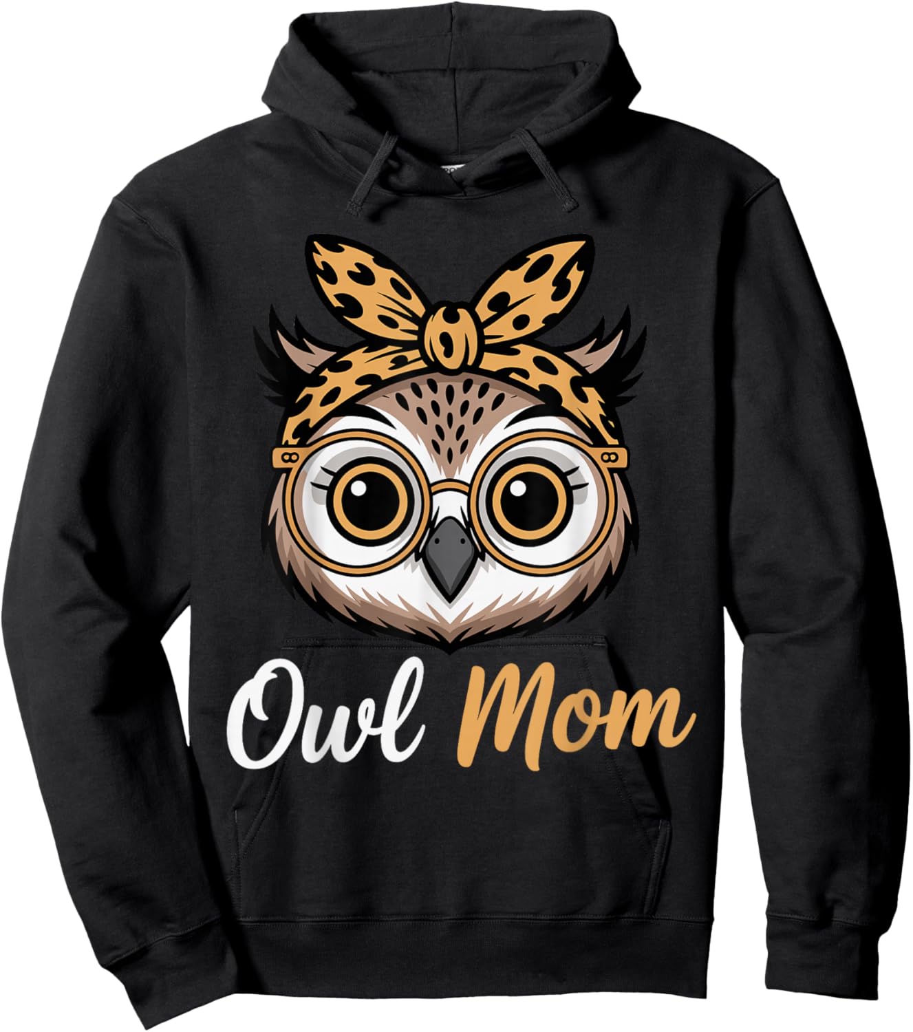 Owl Mom Women Owl Lover Owl Mama Hoodie - Hoodie | Black