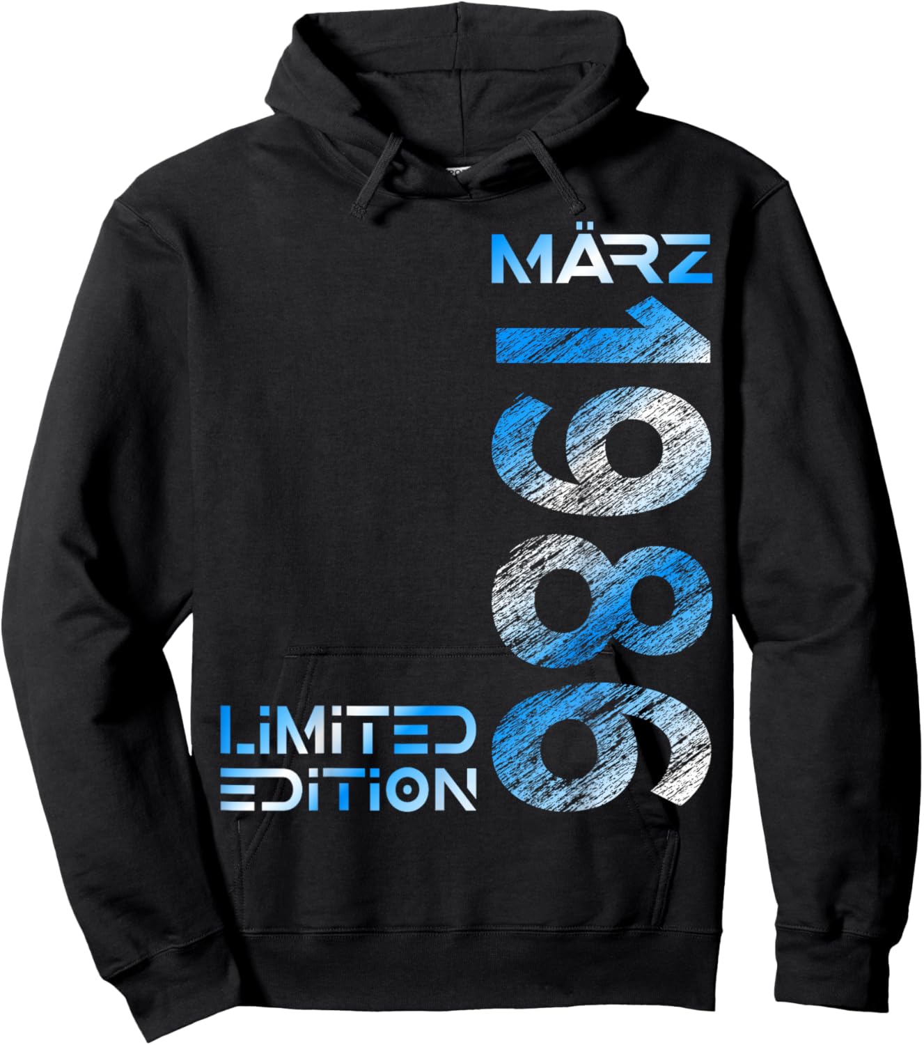 March 1986 Man Woman 40th Birthday Limited Edition Hoodie - Hoodie | Black