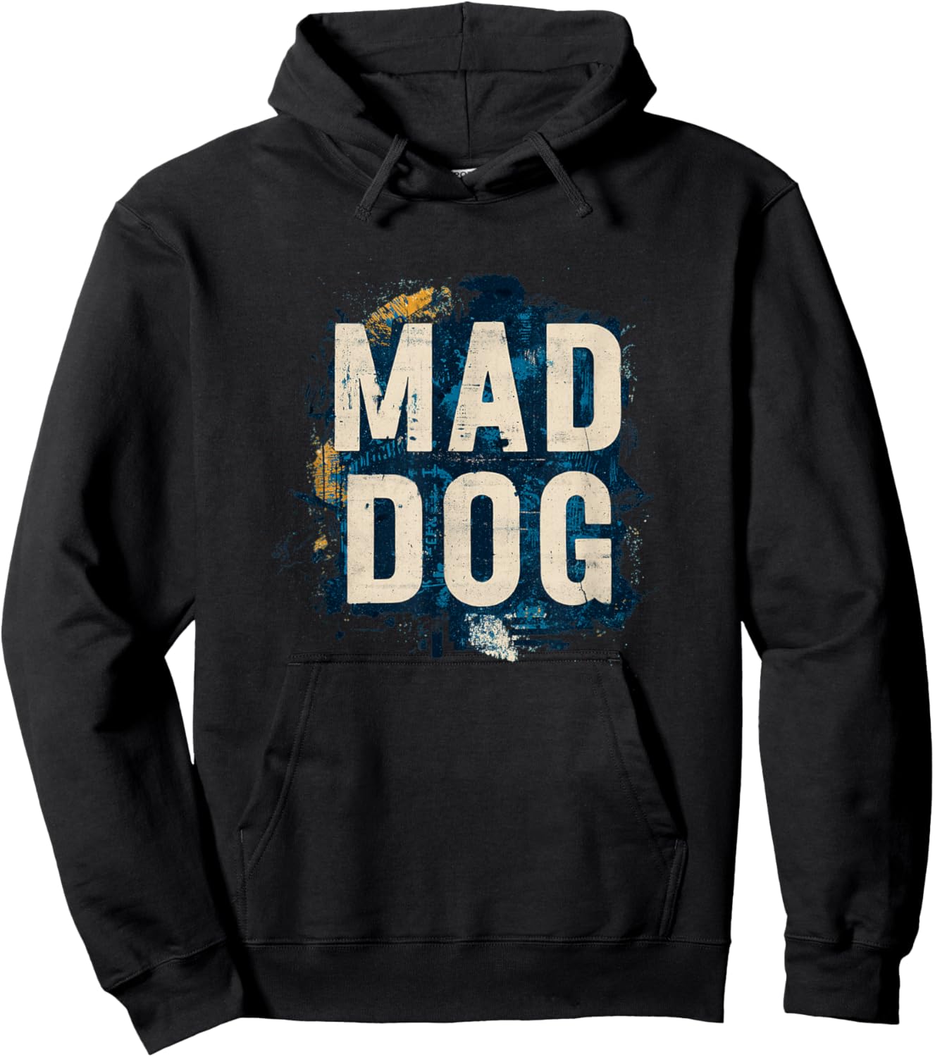 Funny Mad Dog Graphic Costume for a Cool Look Hoodie - Hoodie | Black