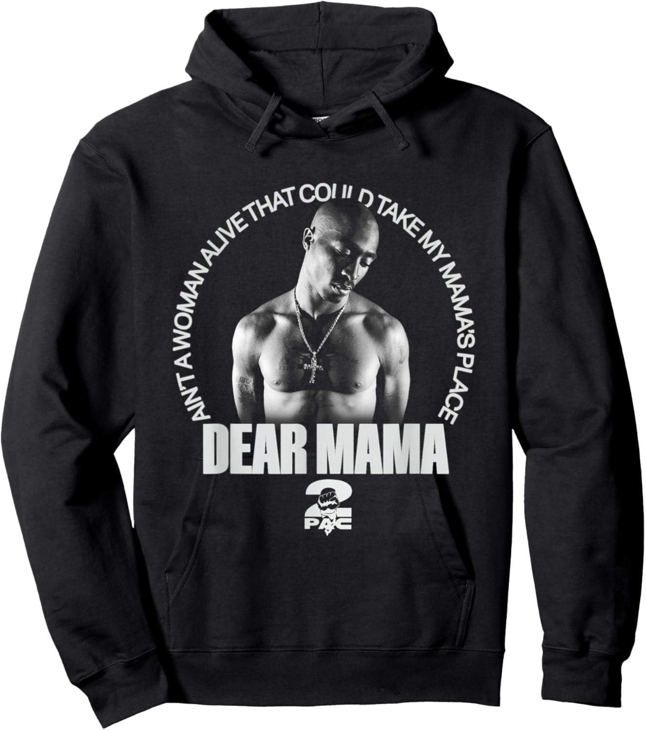 Official Tupac Mama's Place Hoodie - Hoodie | Black