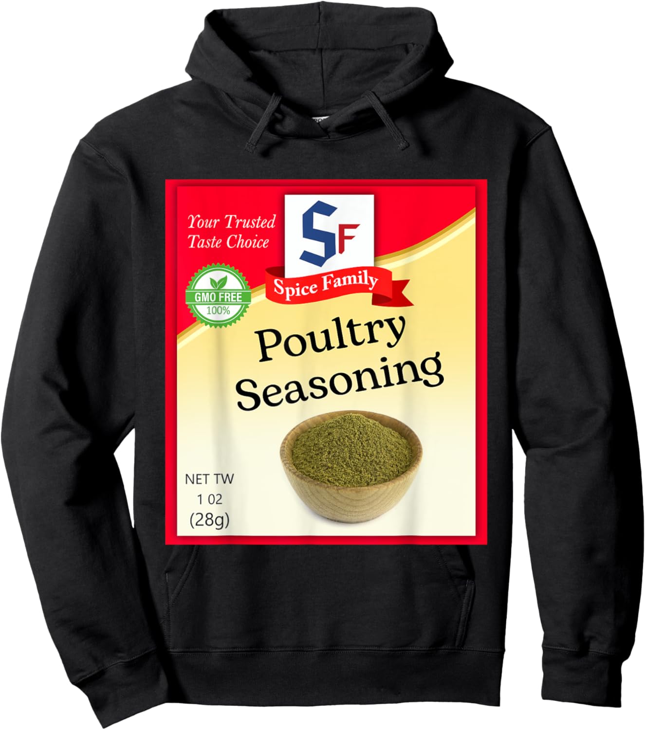 Poultry Seasoning Condiment Costume Holiday Spice Costumes Hoodie - Hoodie | Black