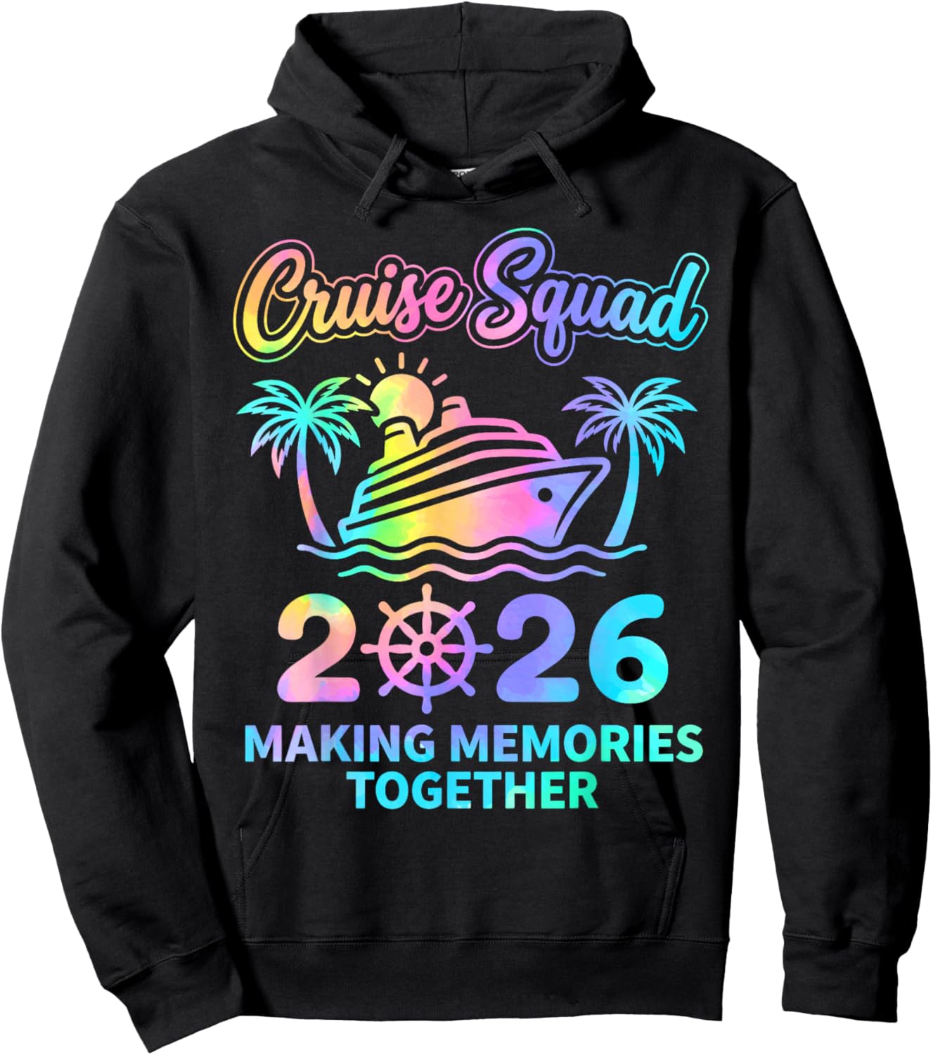 Family Cruise Shirts 2026 Matching Squad Summer Vacation Hoodie - Hoodie | Black