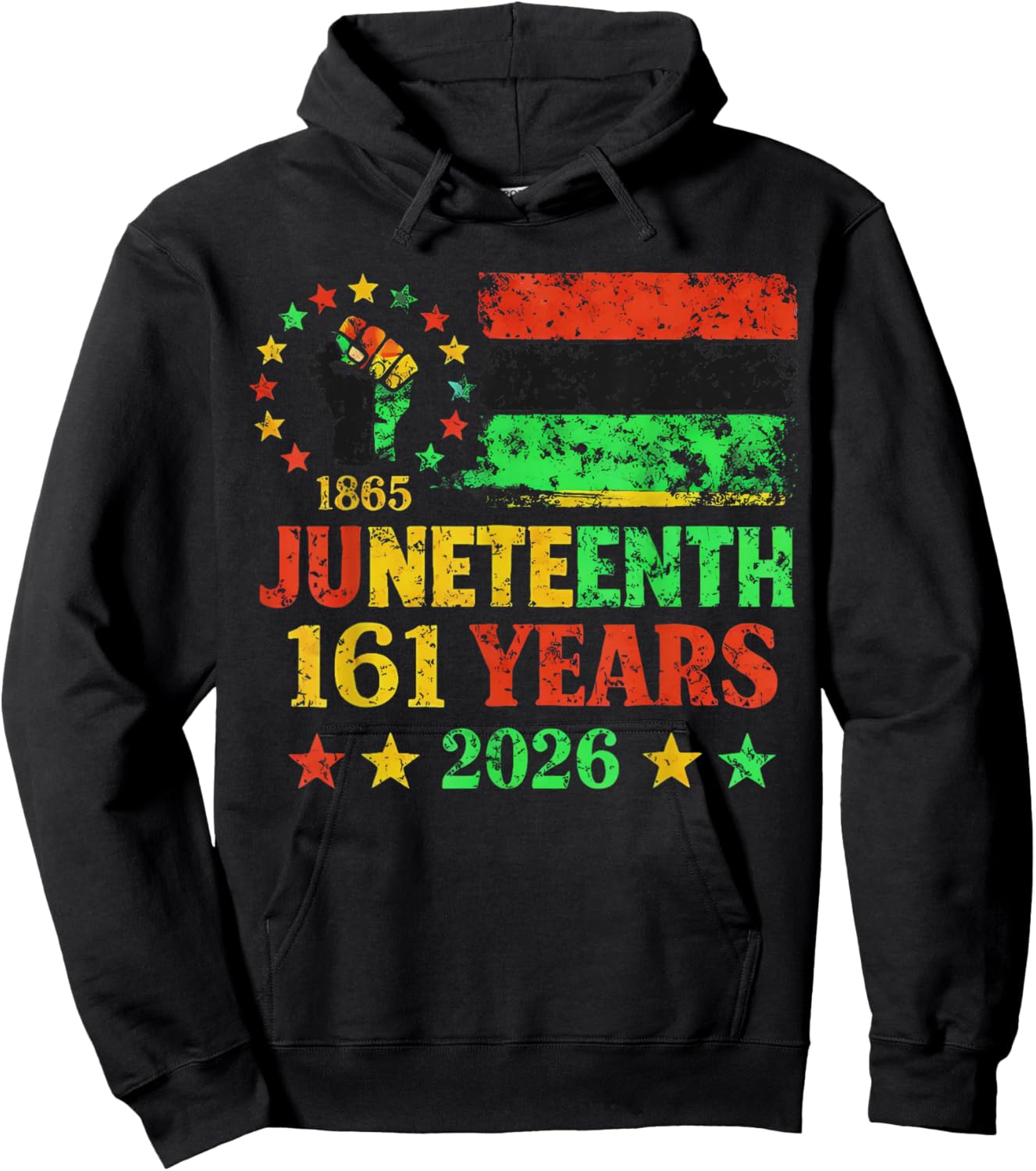 Juneteenth 2026 161 Years Freedom Black History African Hoodie - Hoodie | Black