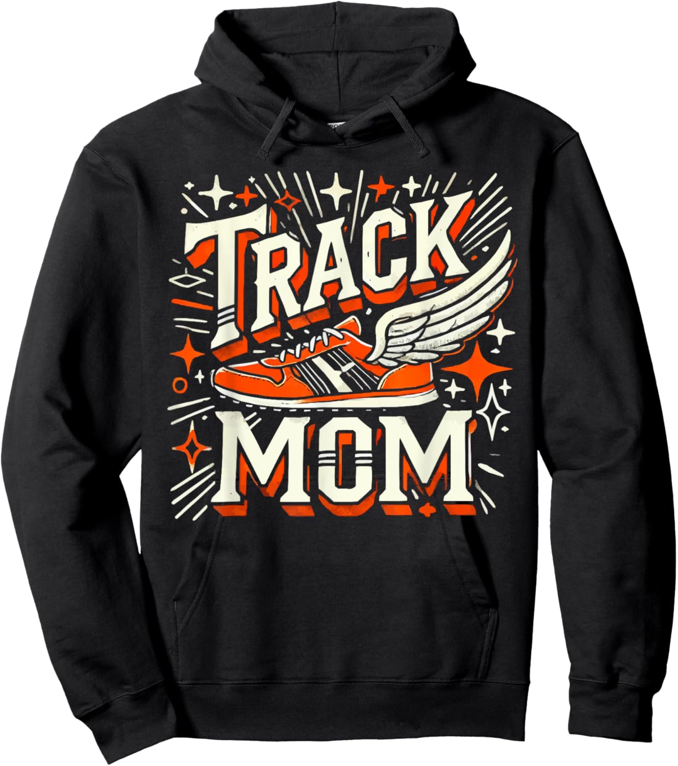 Track And Field Mom Athlete Runner Mothers Day Hoodie - Hoodie | Black