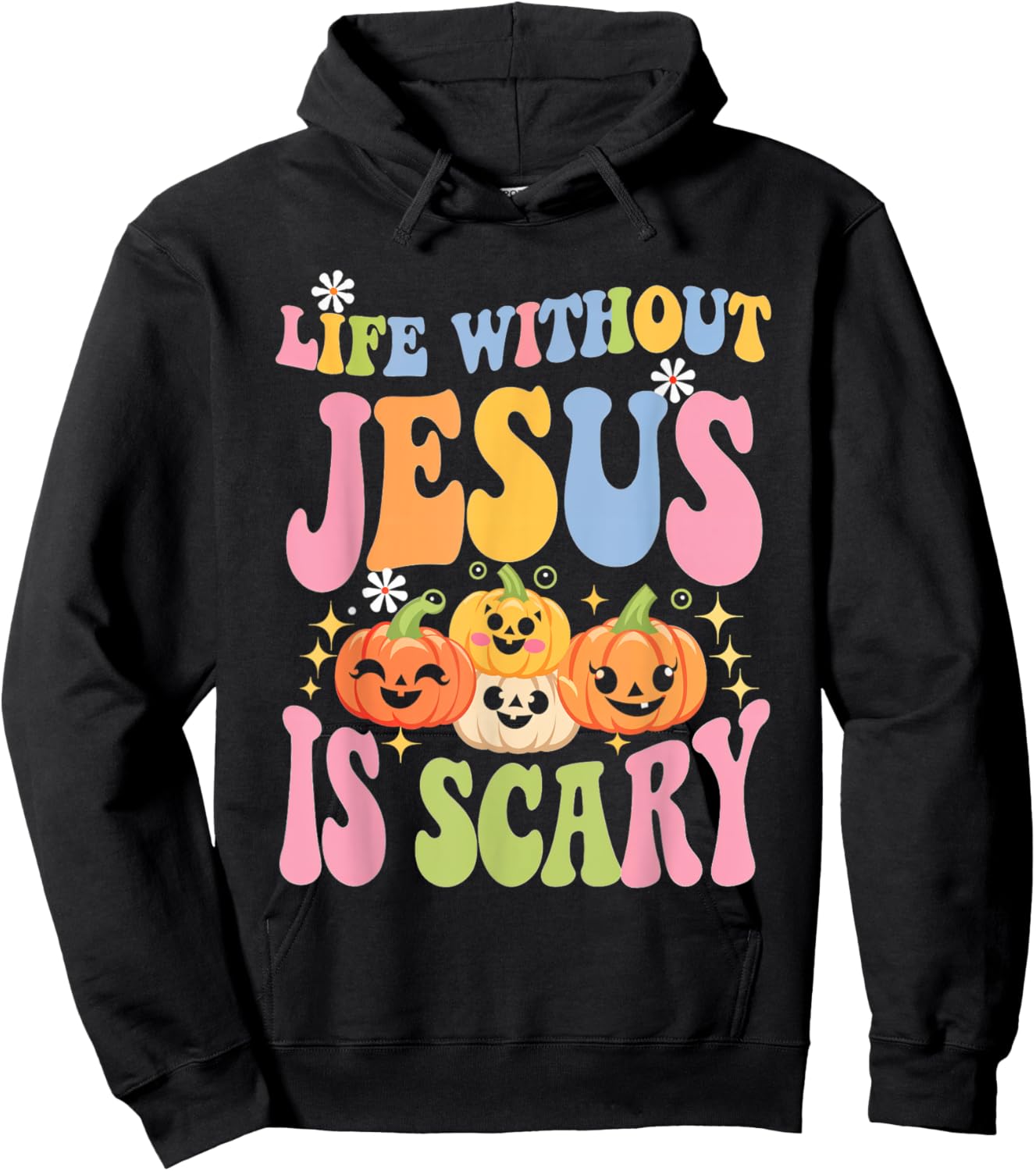 Life Without Jesus Christian Faith Halloween Scary Hoodie - Hoodie | Black