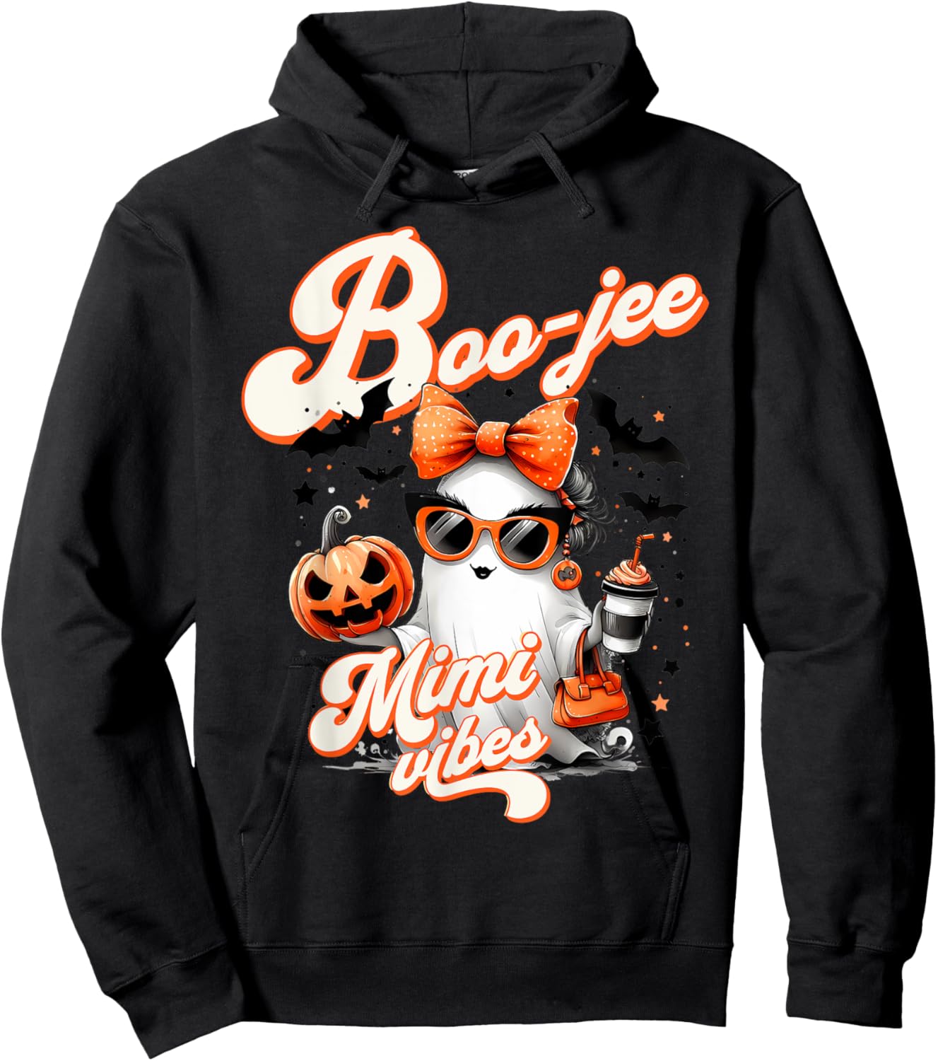 Cute Halloween Costume Boo jee Mimi Halloween Adult Women Hoodie - Hoodie | Black