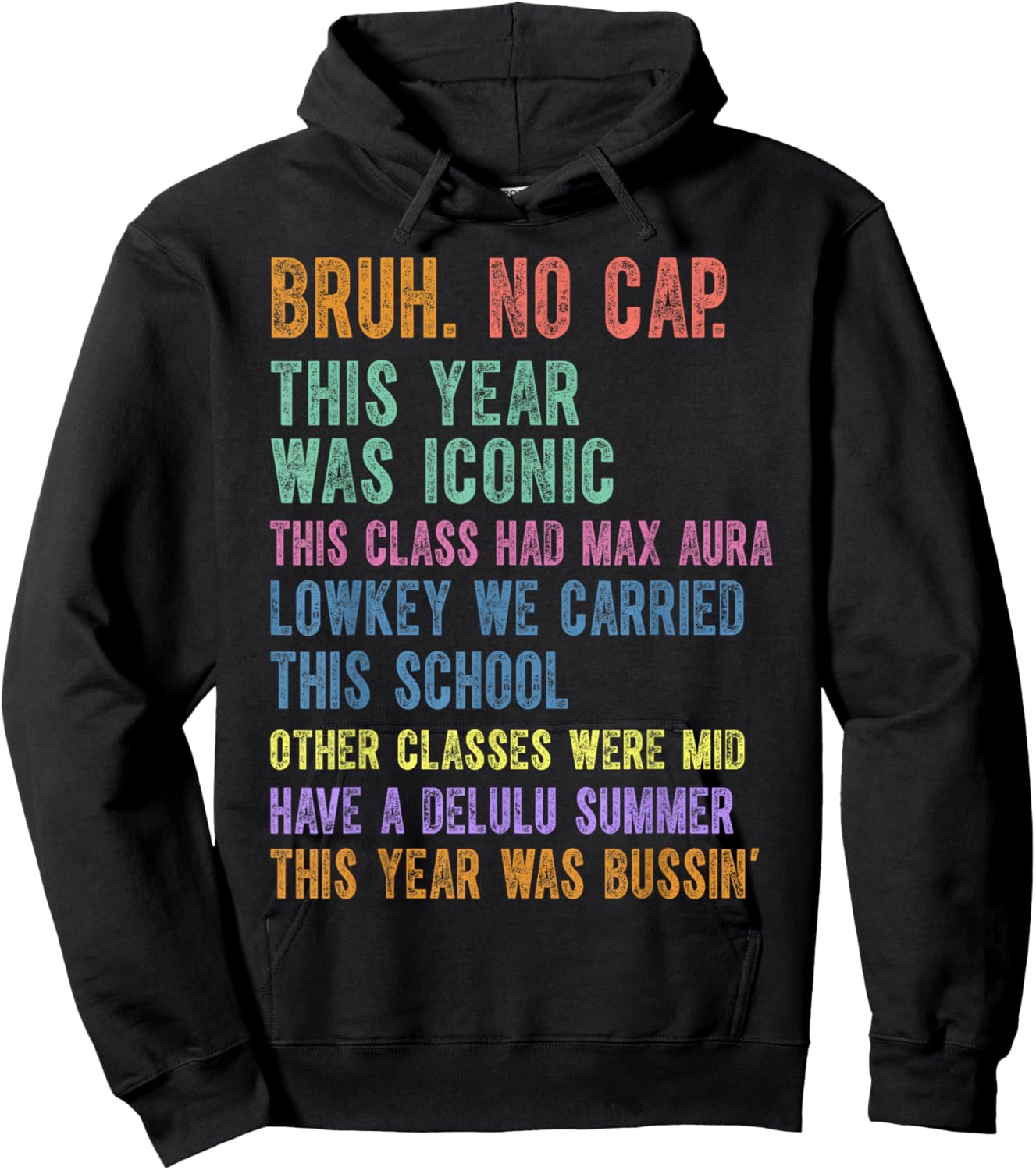Gen A Slang Gen Z Happy Last Day of School Funny Summer 2026 Hoodie - Hoodie | Black