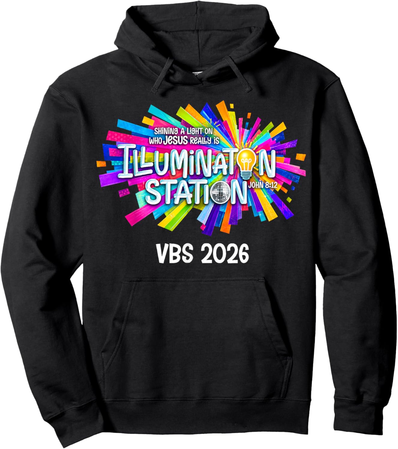 Illumination Station VBS 2026 Bible Jesus Christian Lights Hoodie - Hoodie | Black