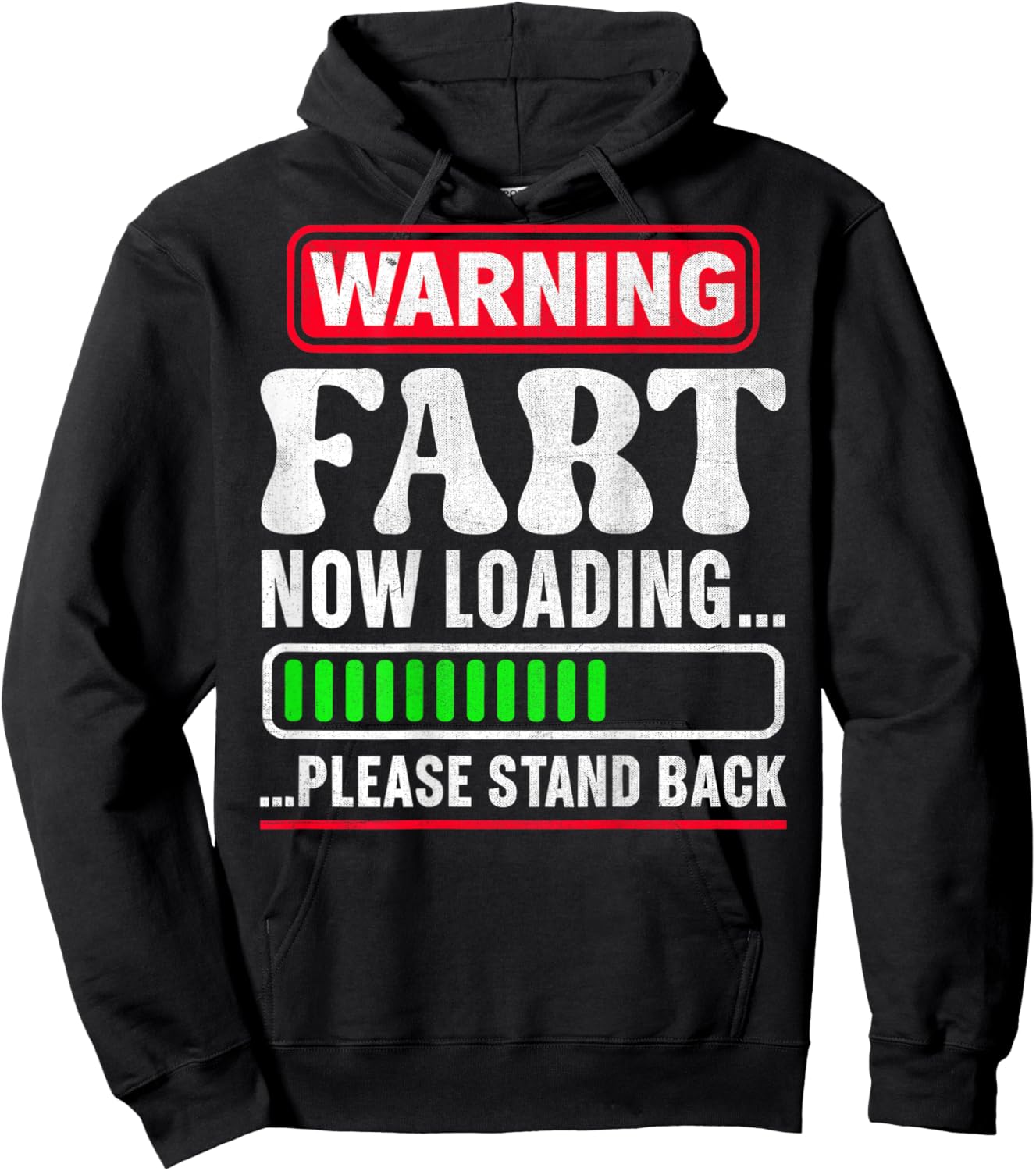 Warning Fart Now Loading Please Stand Back Hoodie - Hoodie | Black