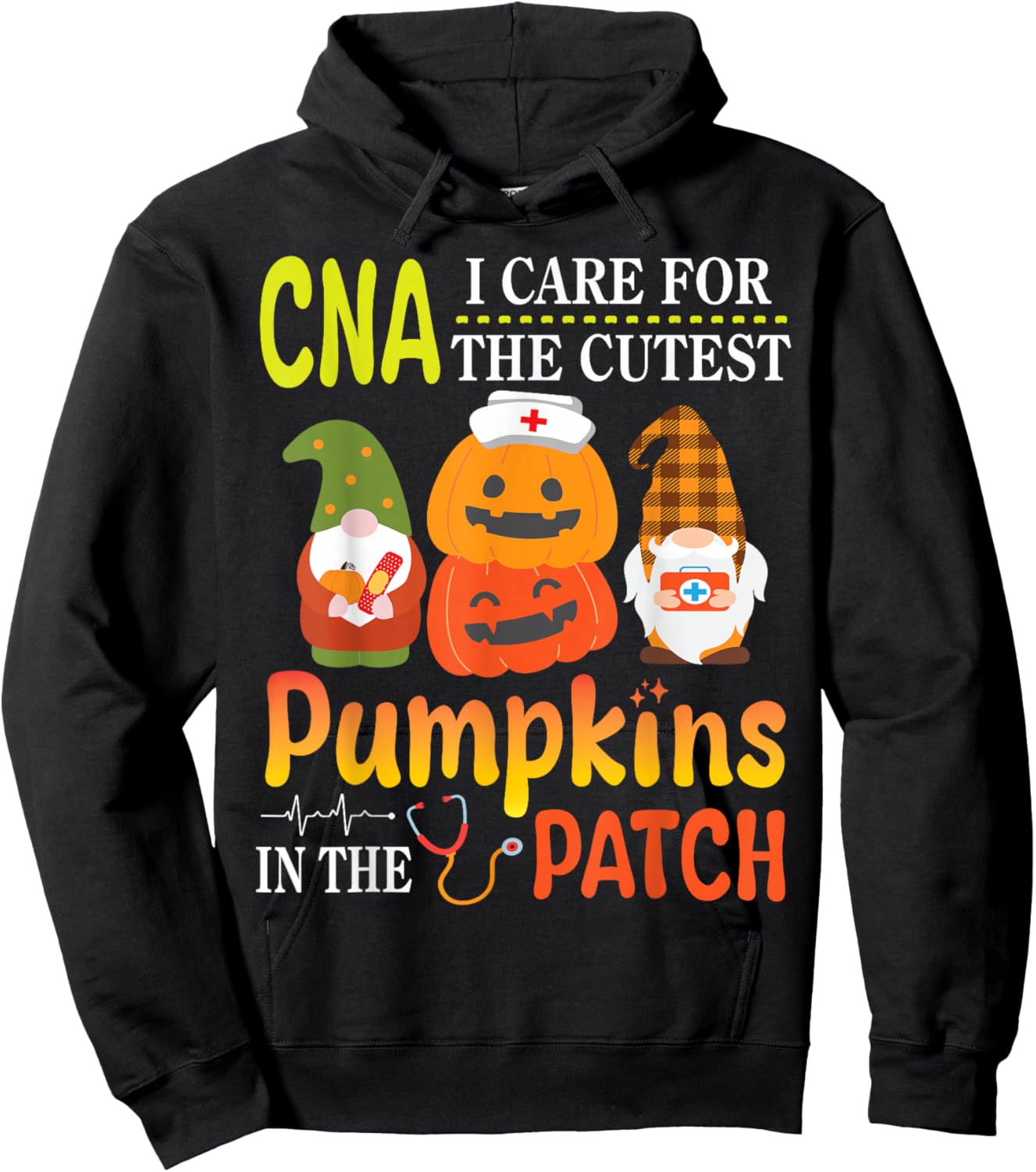 CNA I Care For The Cutest Pumpkins Patients In The Patch Hoodie - Hoodie | Black