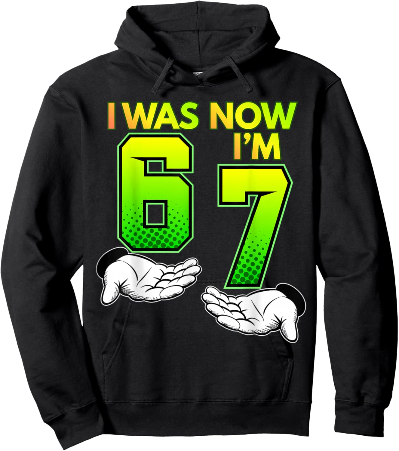 I Was 6, Now I Am 7, Children's , 67, Birthday Hoodie - Hoodie | Black