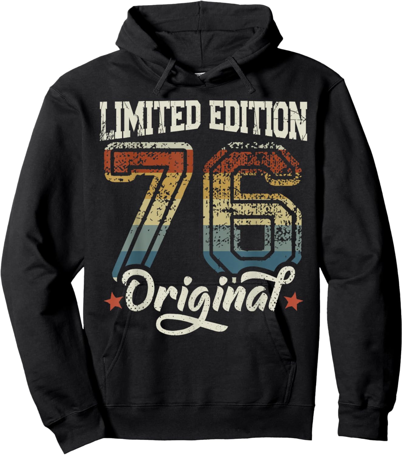 50th Birthday Man Woman 50 Years 1976 Decorative Gift Funny Hoodie - Hoodie | Black