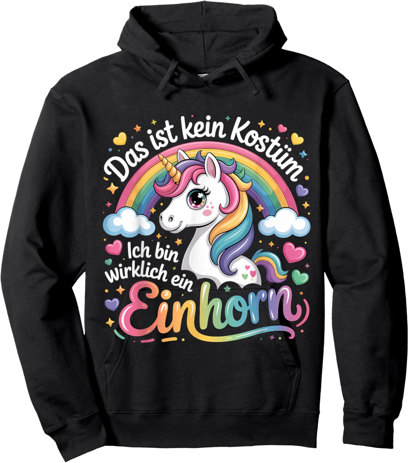 Das Ist Kein Kostüm Ich Bin wirklich ein Einhorn Carnival Hoodie - Hoodie | Black