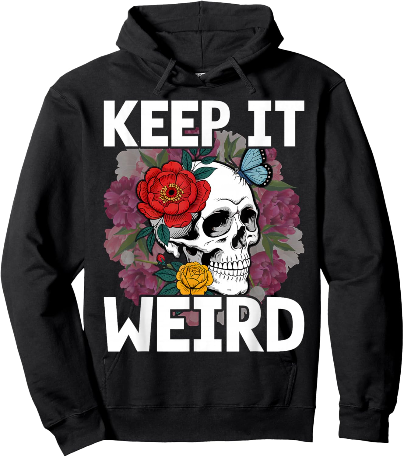 Keep it Weird Morbid Cool Halloween Hoodie - Hoodie | Black
