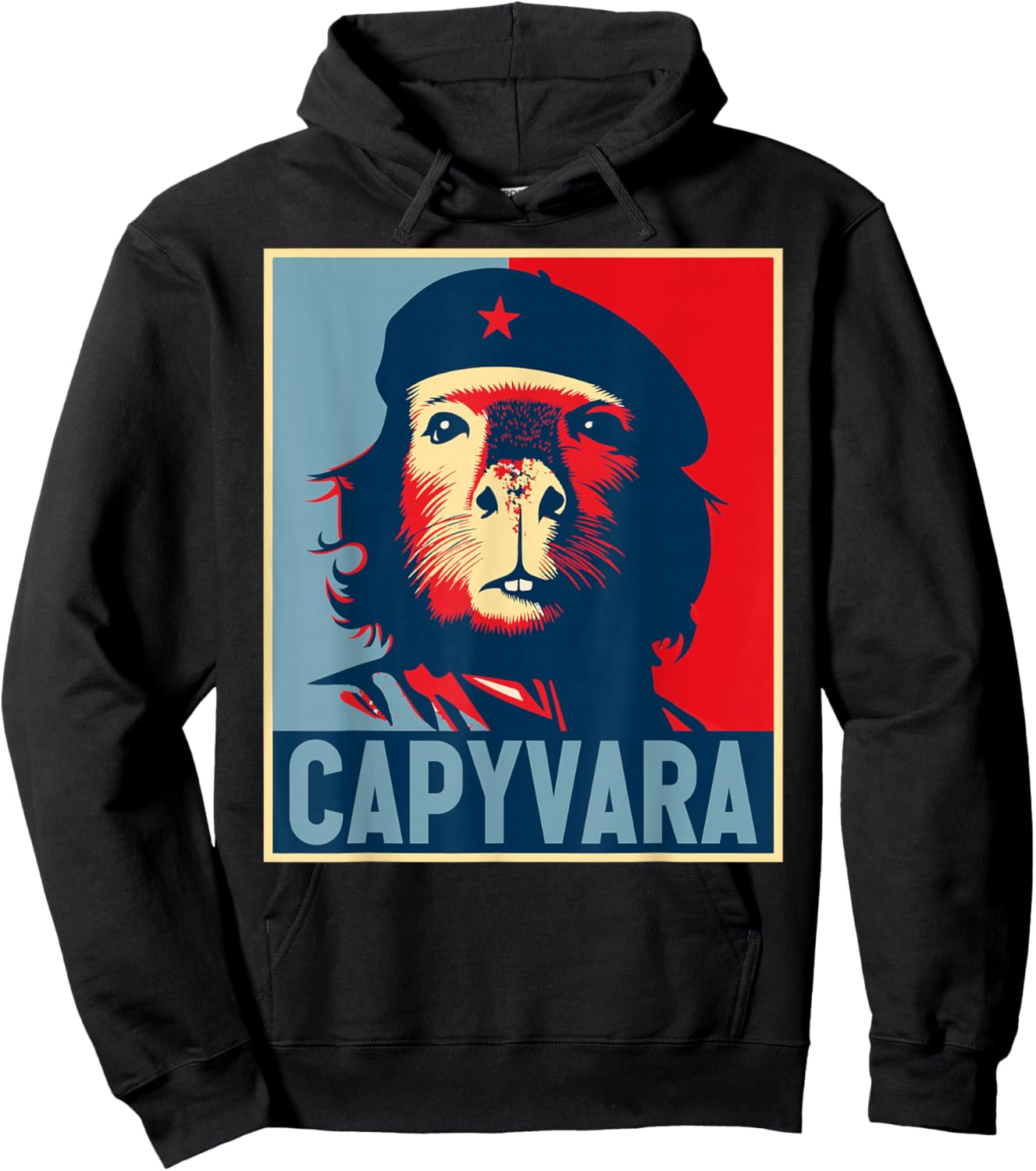CAPYVARA - Revolution Capybara Poster Art Che Guevara Hoodie - Hoodie | Black