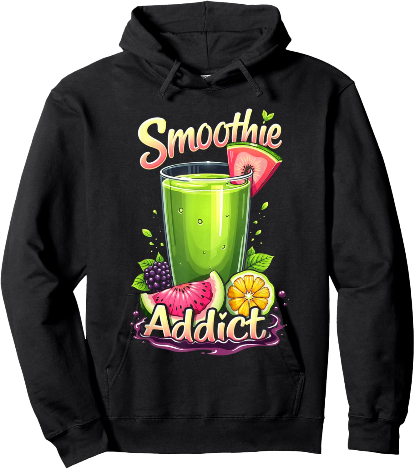 Smoothie Addict Health Drink Vegan Life Hoodie - Hoodie | Black