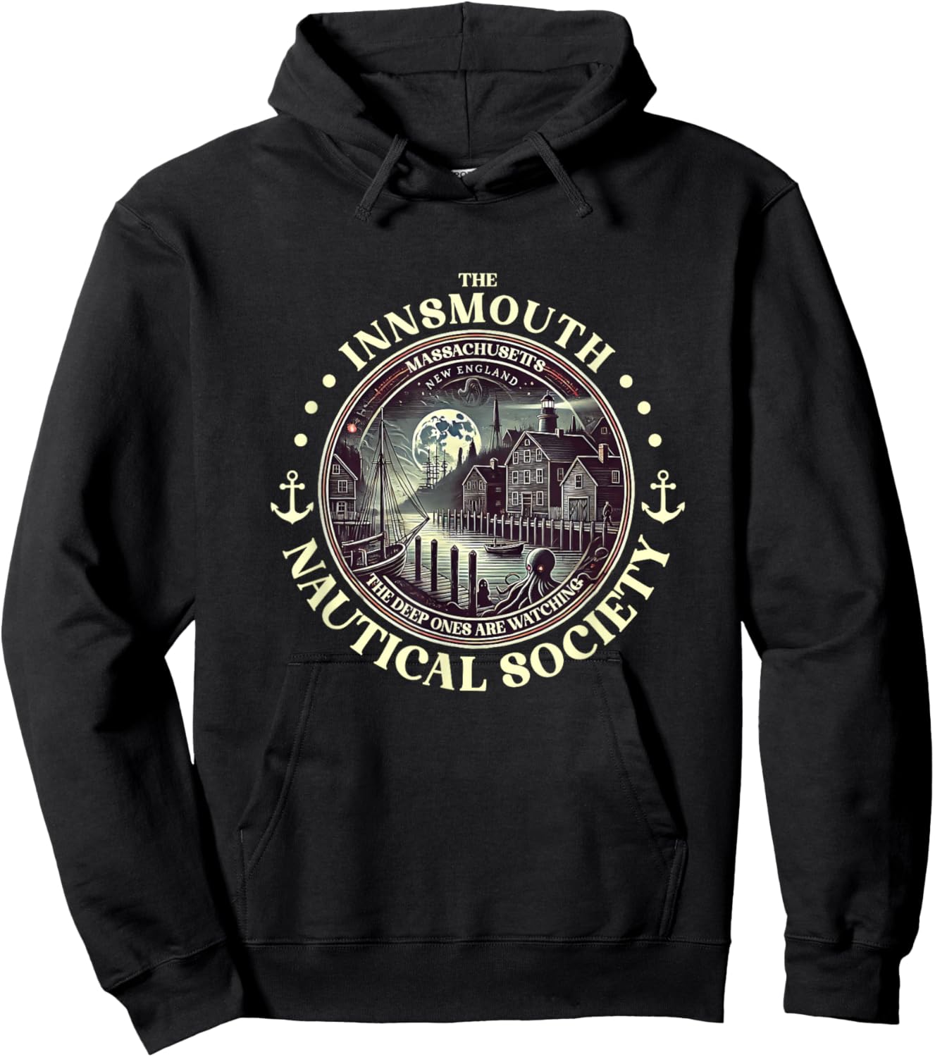 Shadow Over Innsmouth Lovecraftscher Cthulhu Mythos Hoodie - Hoodie | Black
