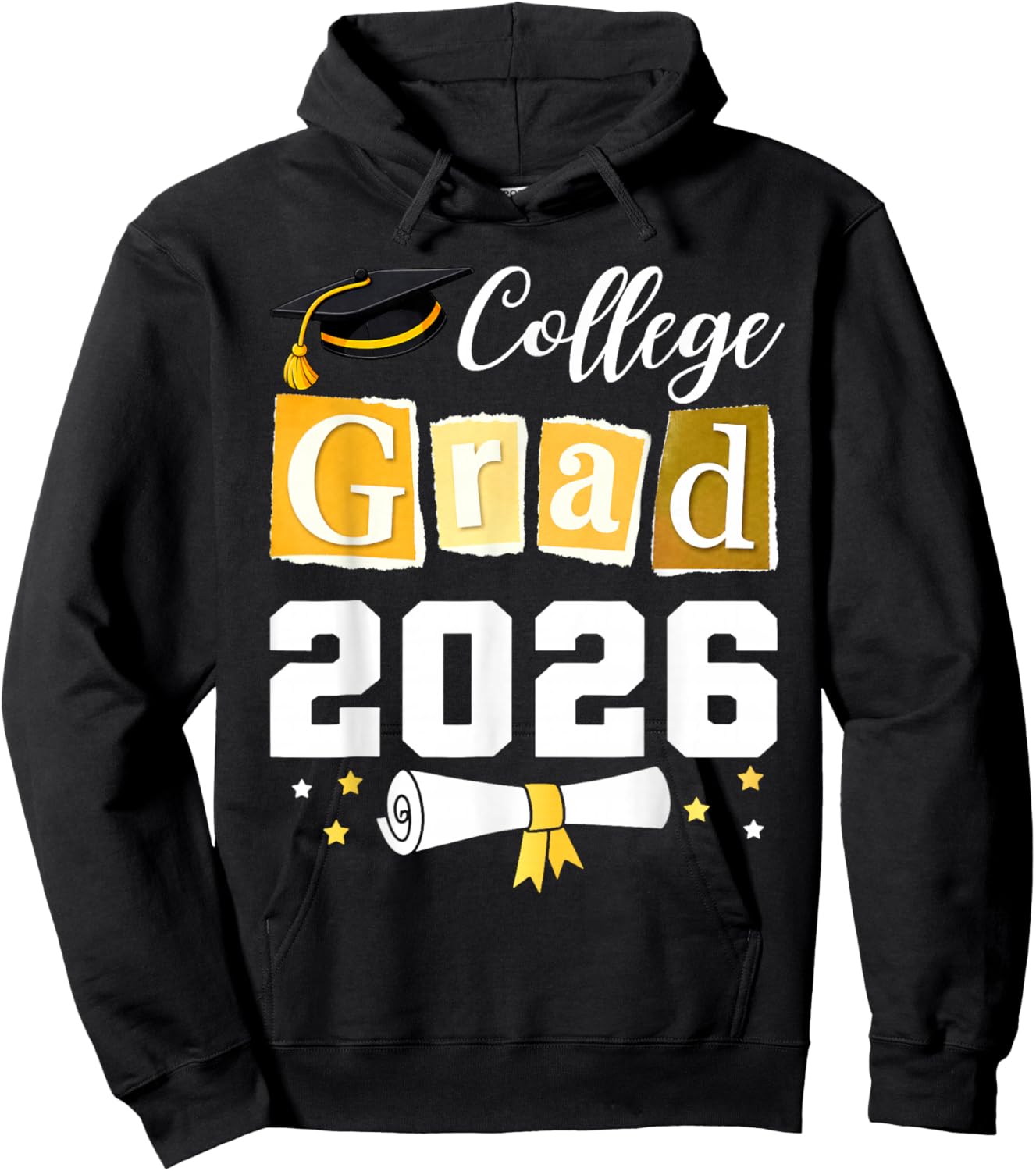 College Class of 2026 Graduate Student School Graduation Hoodie - Hoodie | Black