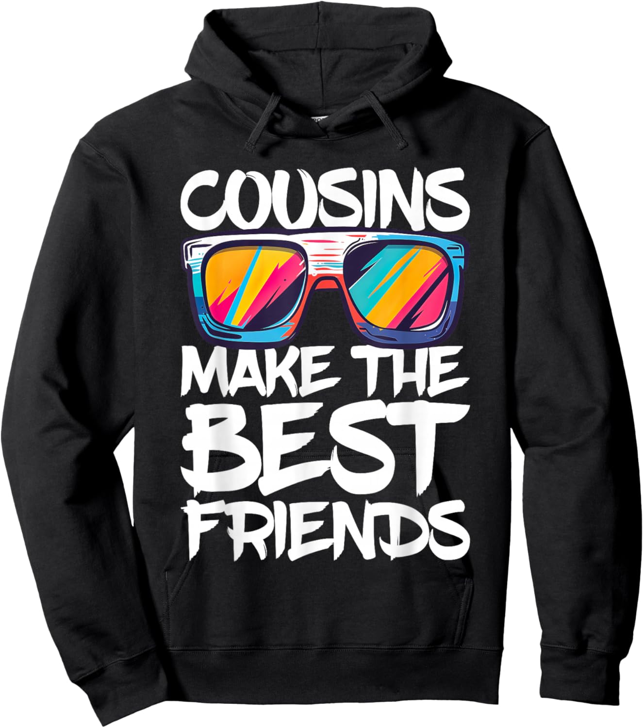 Cousins Make The Best Friends Shirt Boy Girl Cousin Crew Hoodie - Hoodie | Black