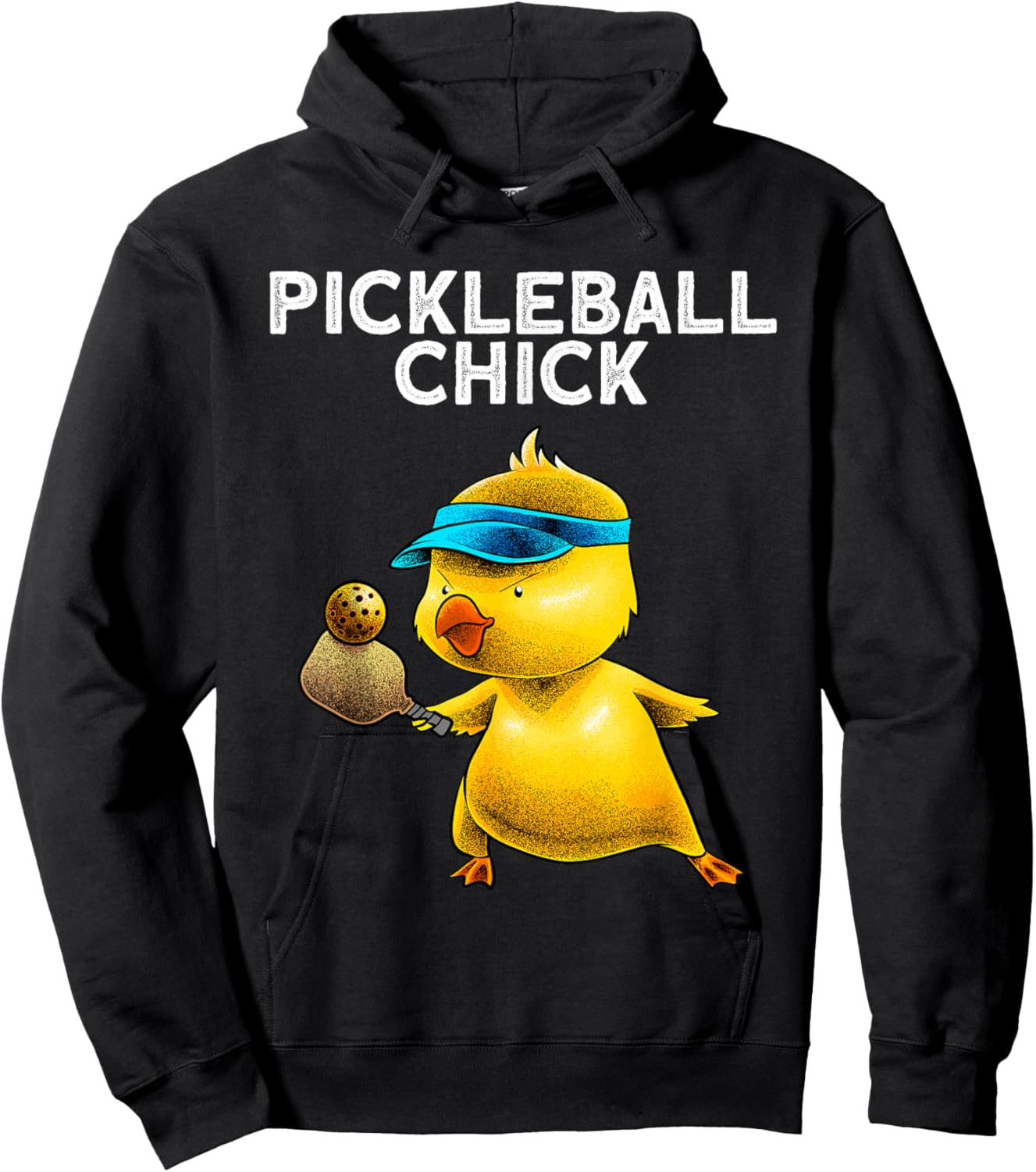 Unique Pickleball Design Girls Pickle Ball Player Hoodie - Hoodie | Black