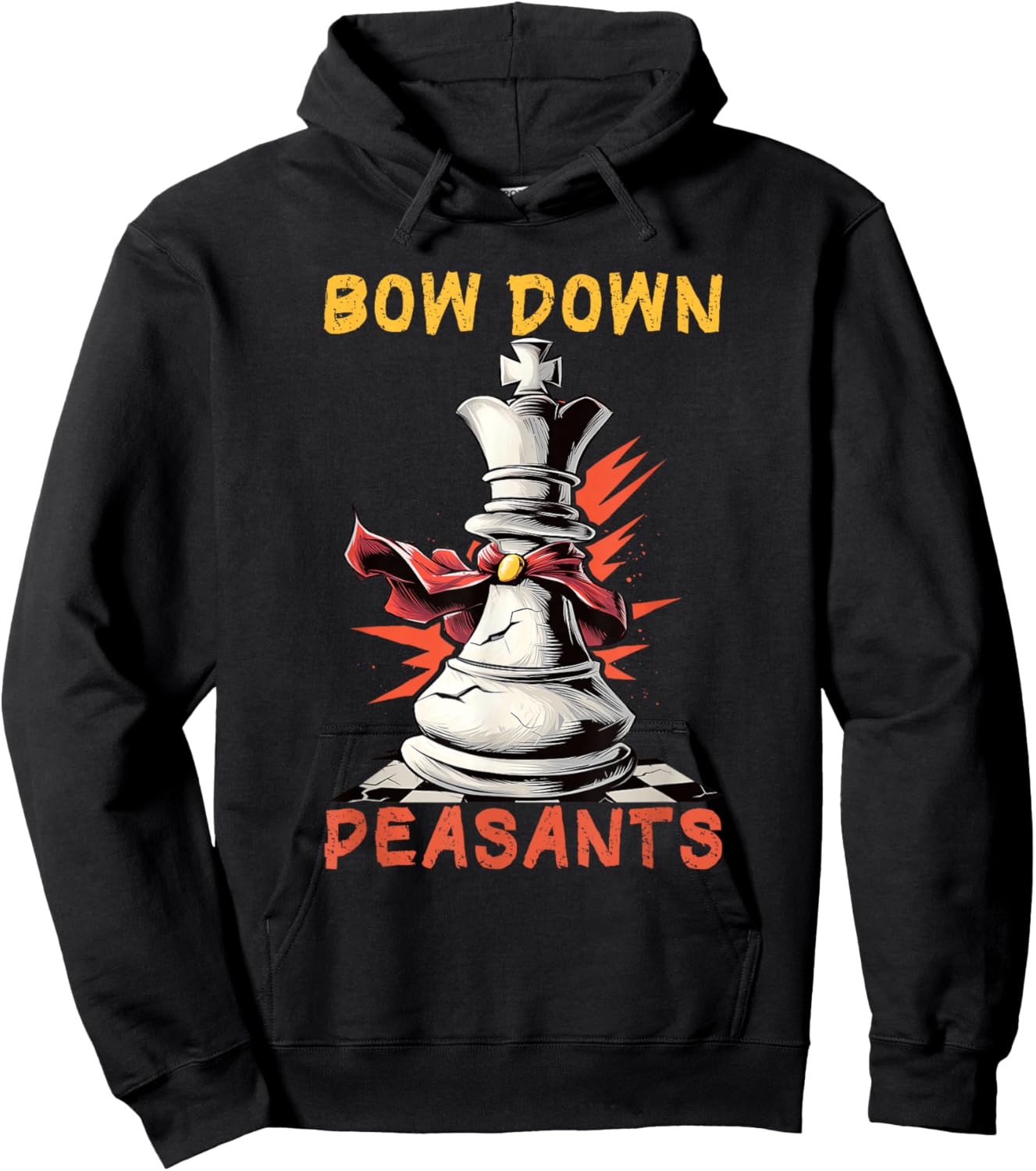Awesome Cartoon Chess King Costume for Boys and Girls Hoodie - Hoodie | Black